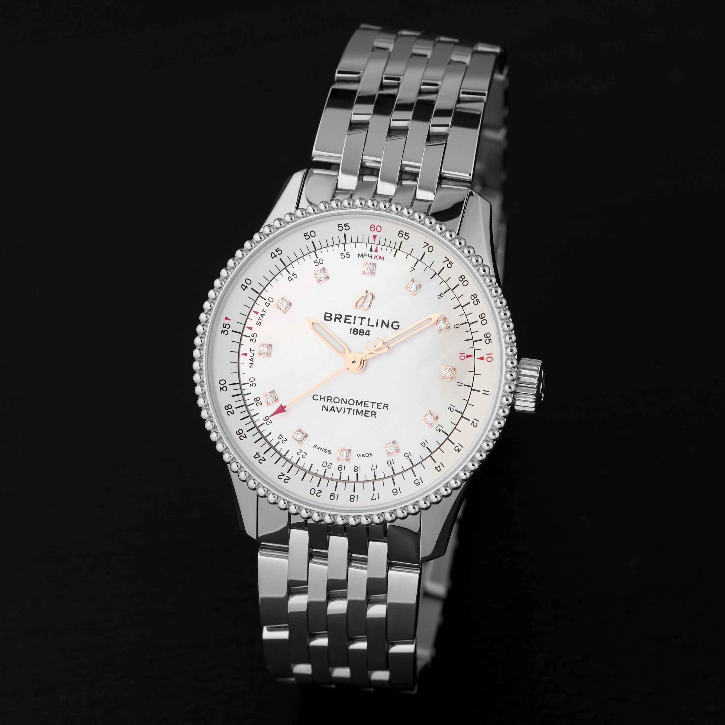 Replica Breitling Navitimer Automatic 35 Stainless Steel details A17395211A1A1