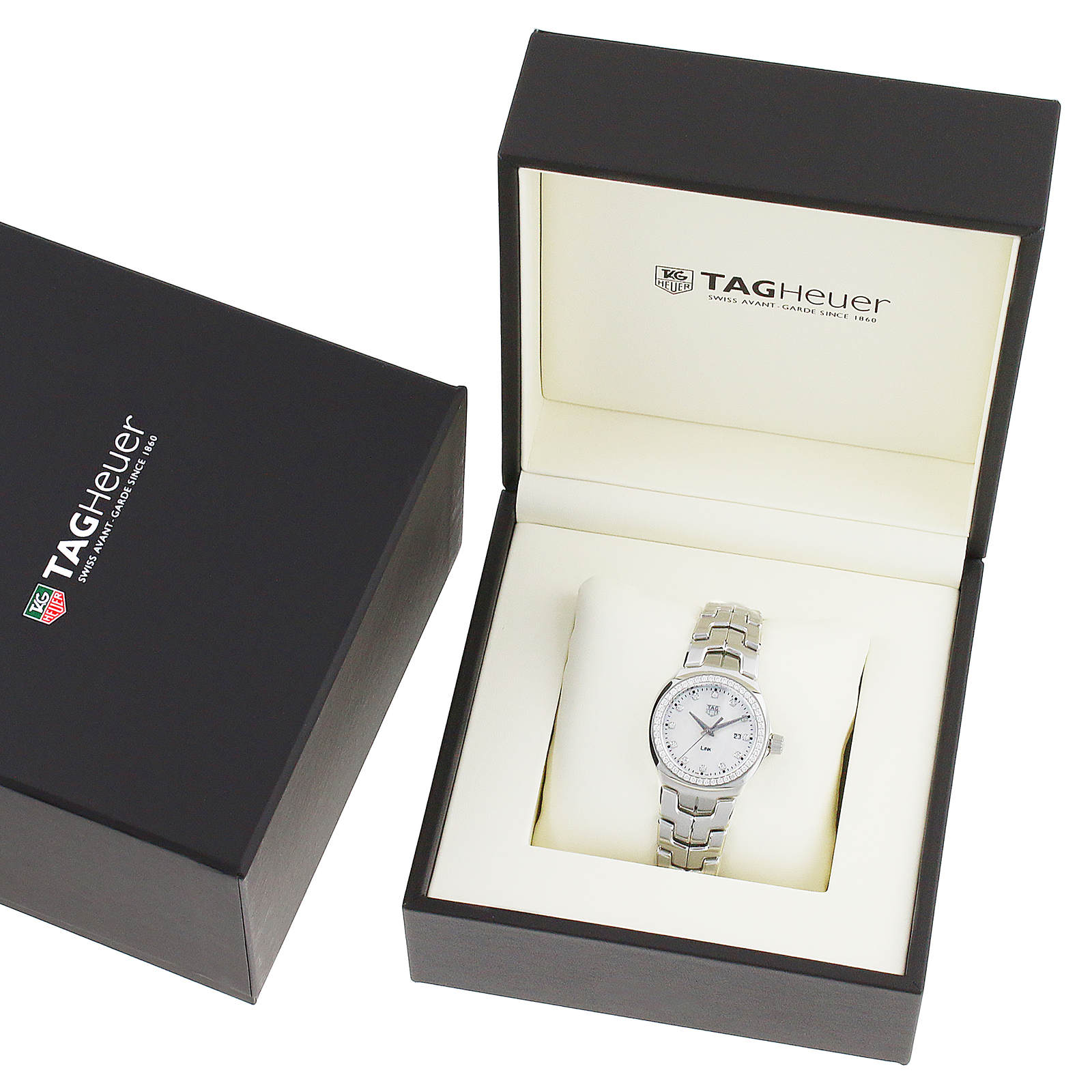 Replica TAG Heuer Link 32mm Diamond Bezel Ladies details WBC1316.BA0600 5 Replica TAG Heuer Link 32mm Diamond Bezel Ladies details WBC1316.BA0600
