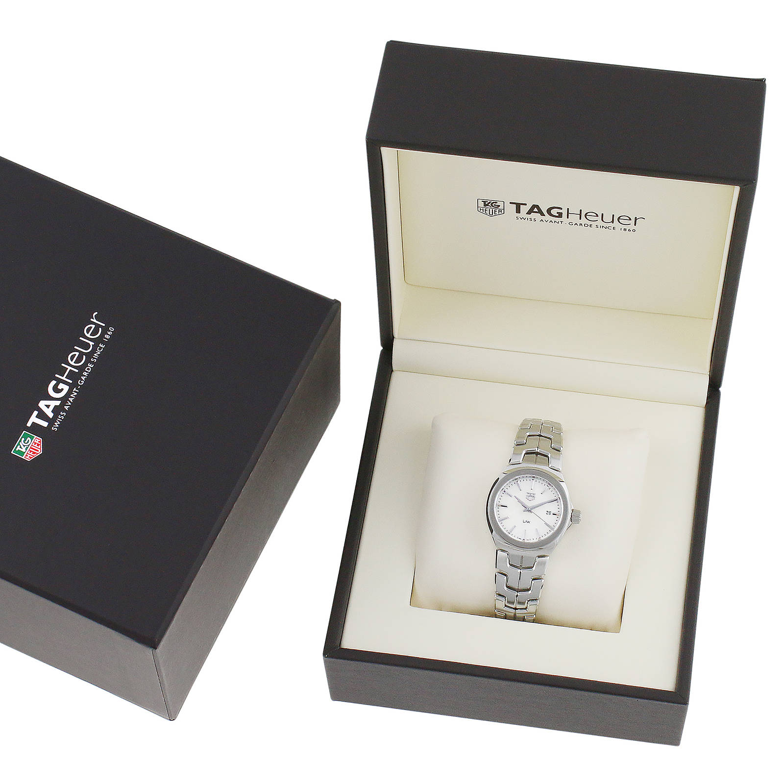 Replica TAG Heuer Link Quartz Date Mother Of Pearl 32mm Ladies details WBC1310.BA0600