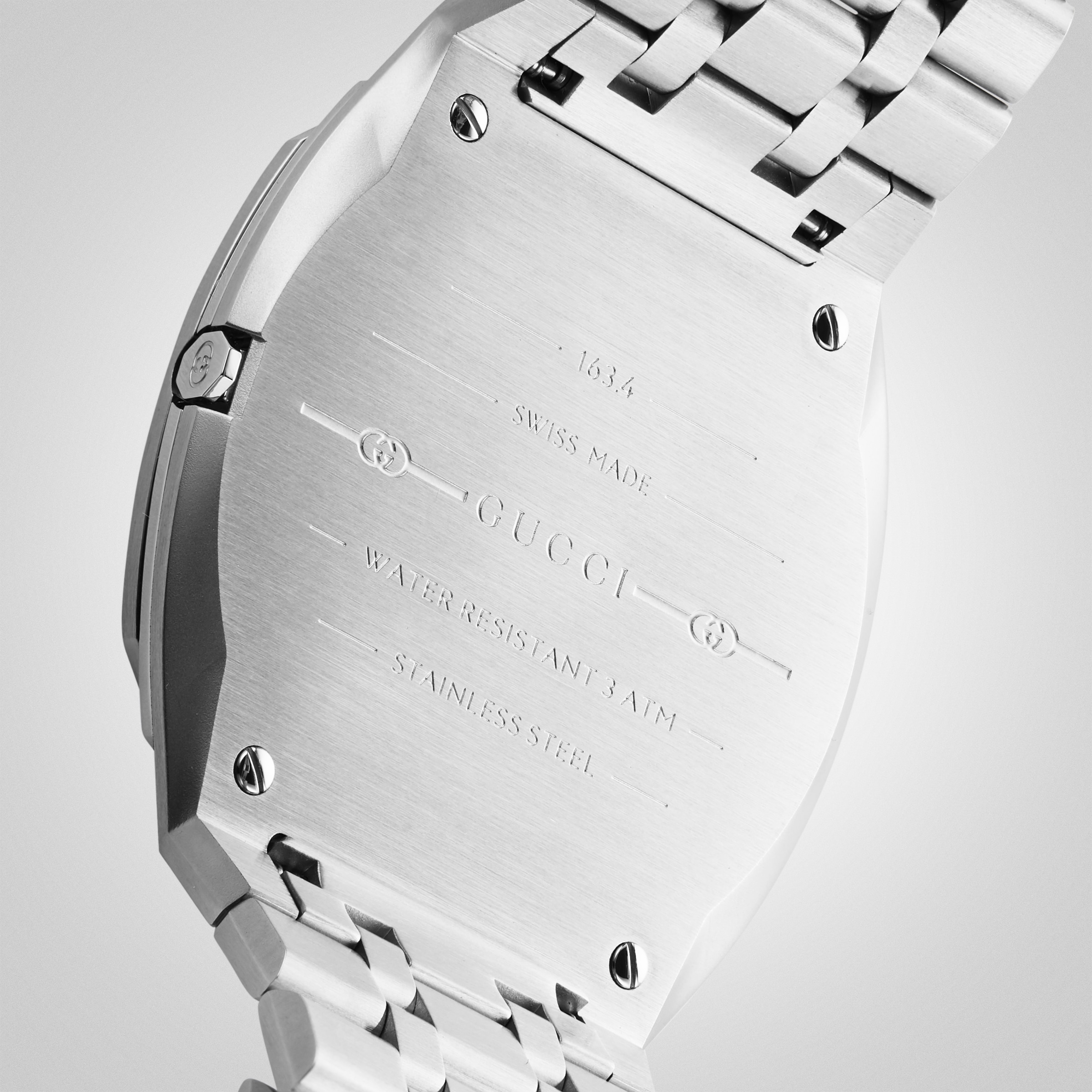Replica Gucci 25H details 38mm in Steel YA163410