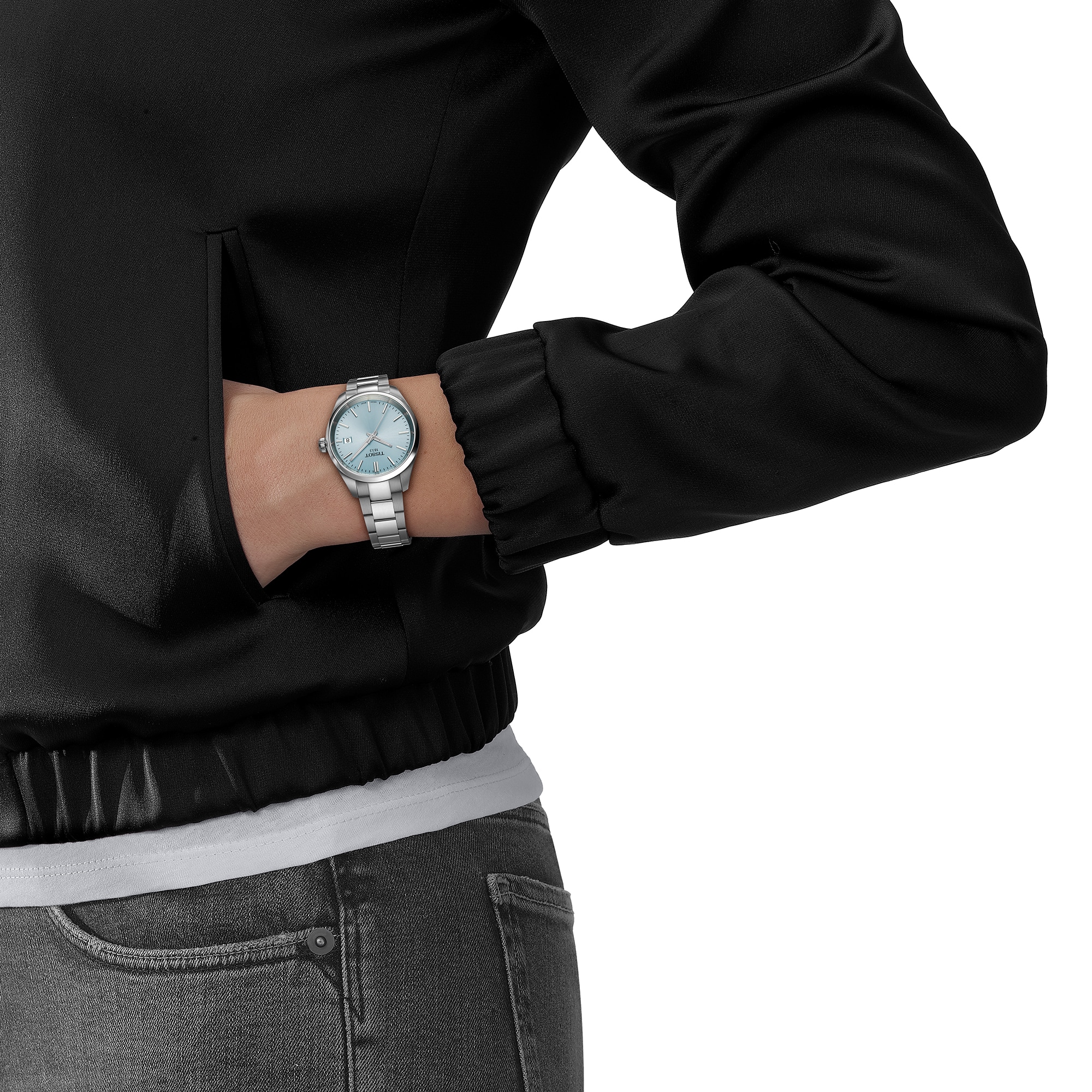 Replica Tissot PR 100 34mm Ladies details T1502101135100