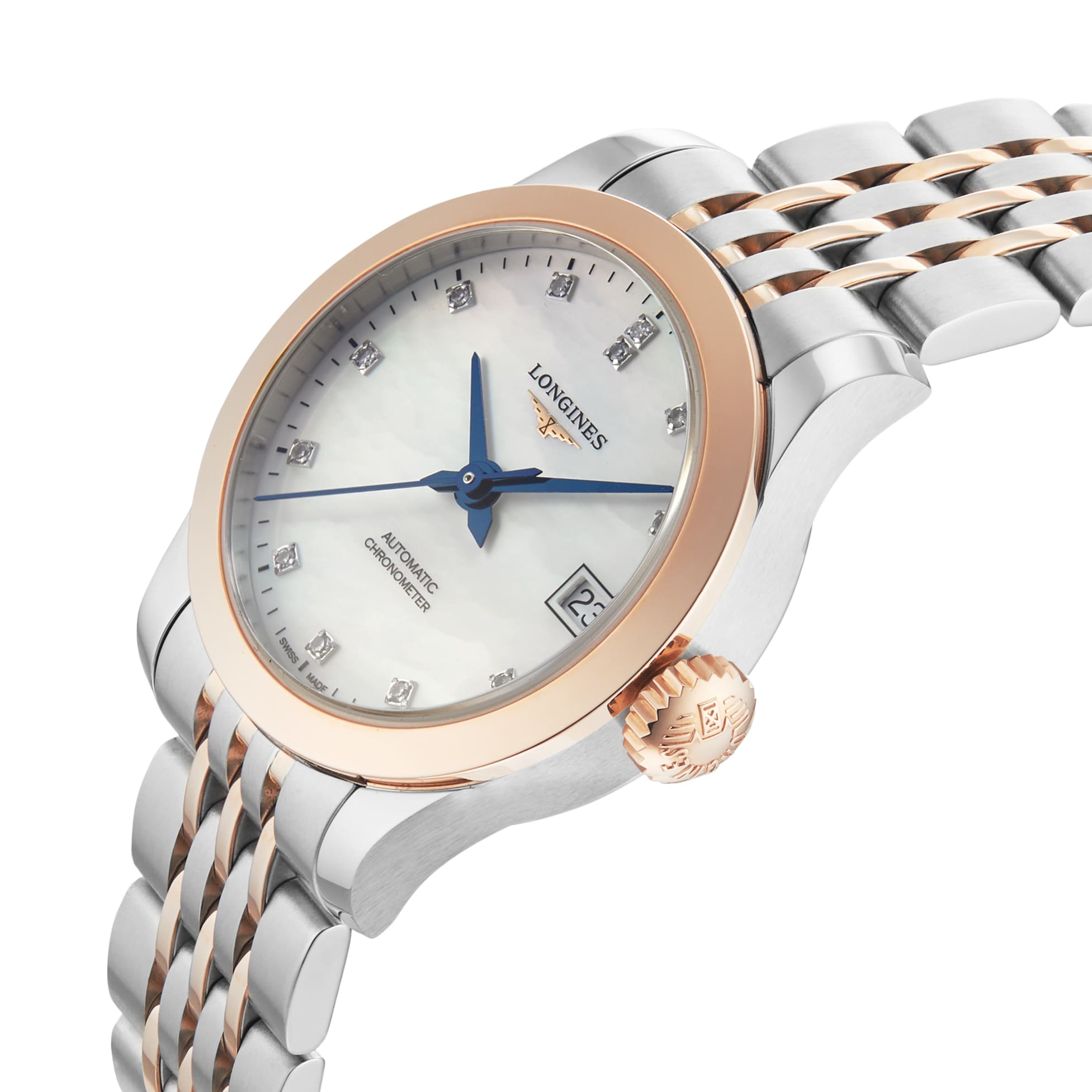Replica Longines Record 26mm Ladies details L23205877