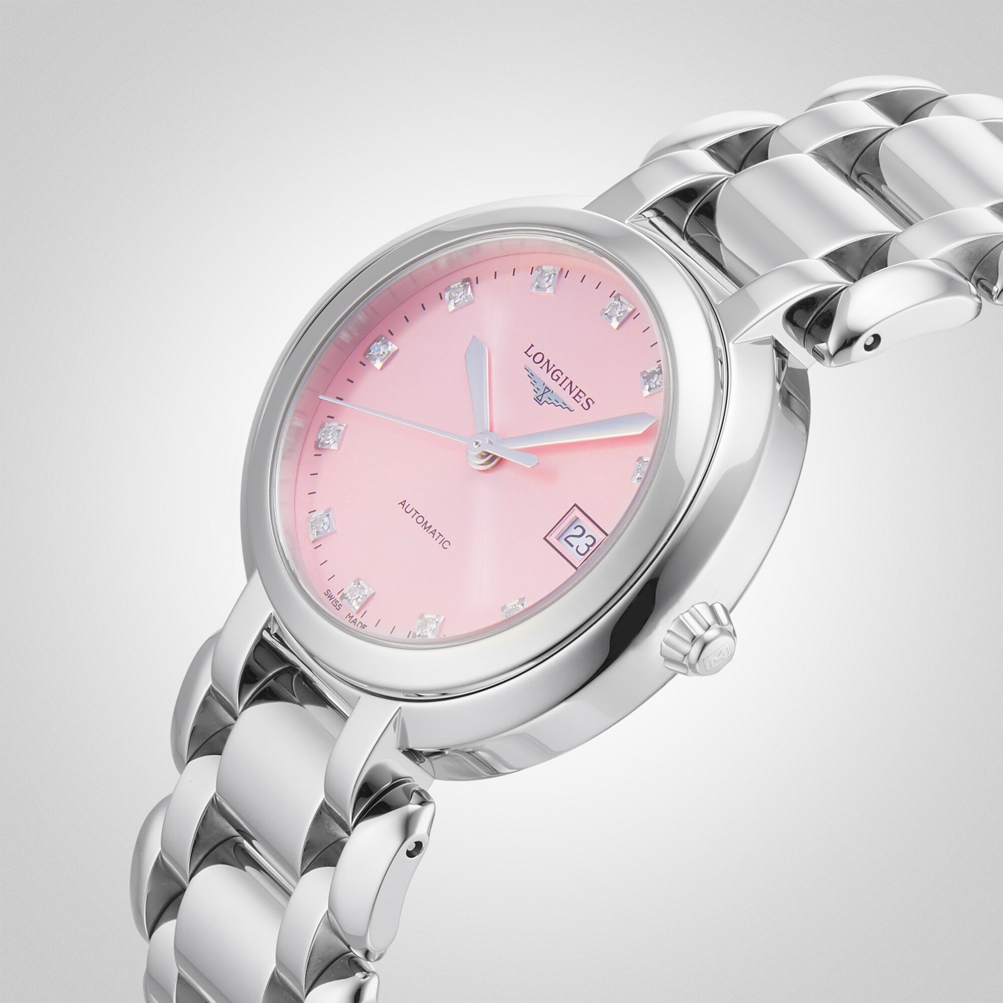 Replica Longines Prima Luna 30mm Ladies details Pink L81134996