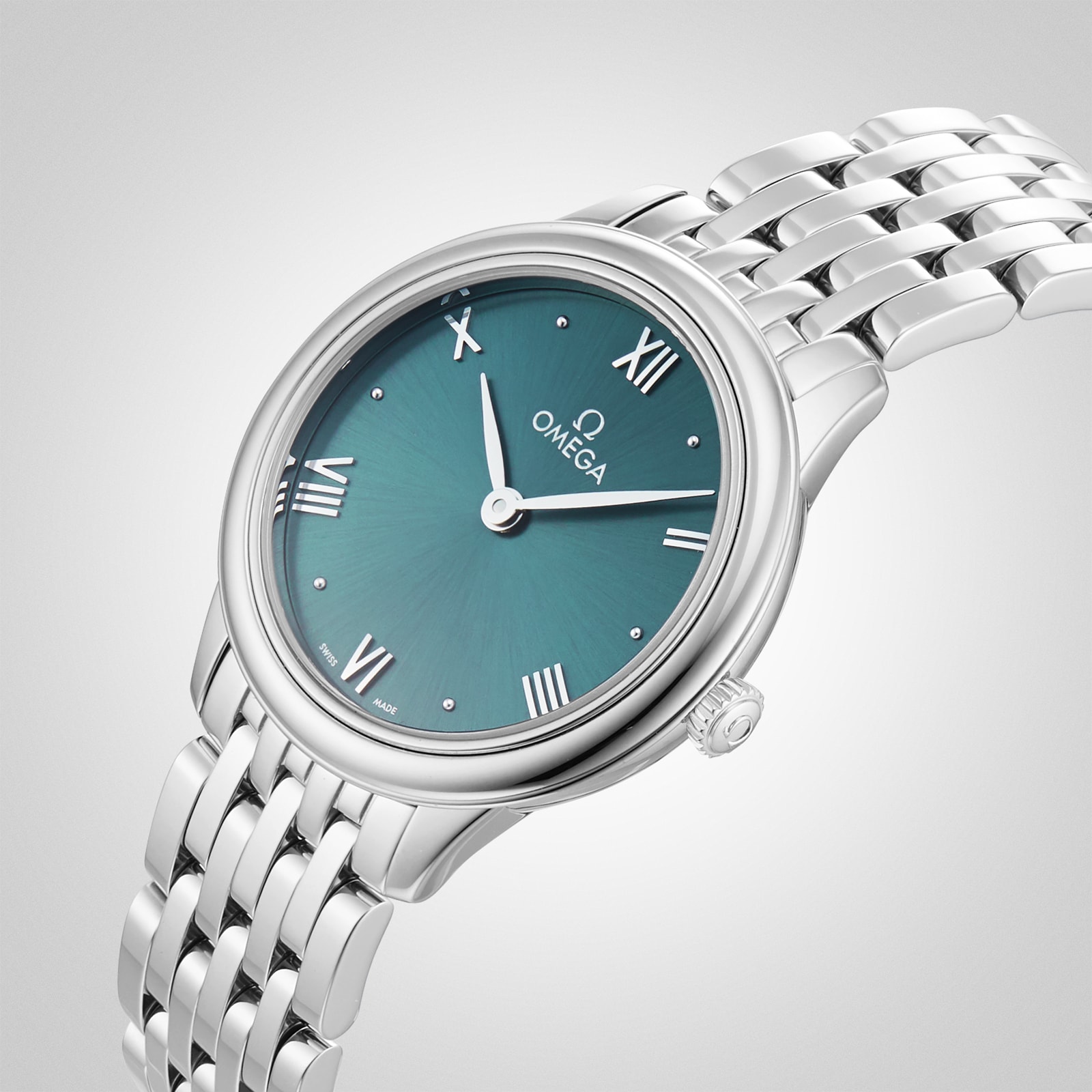 Replica Omega De Ville Prestige Quartz 27.5mm Ladies details Green O43410286010001 5 Replica Omega De Ville Prestige Quartz 27.5mm Ladies details Green O43410286010001