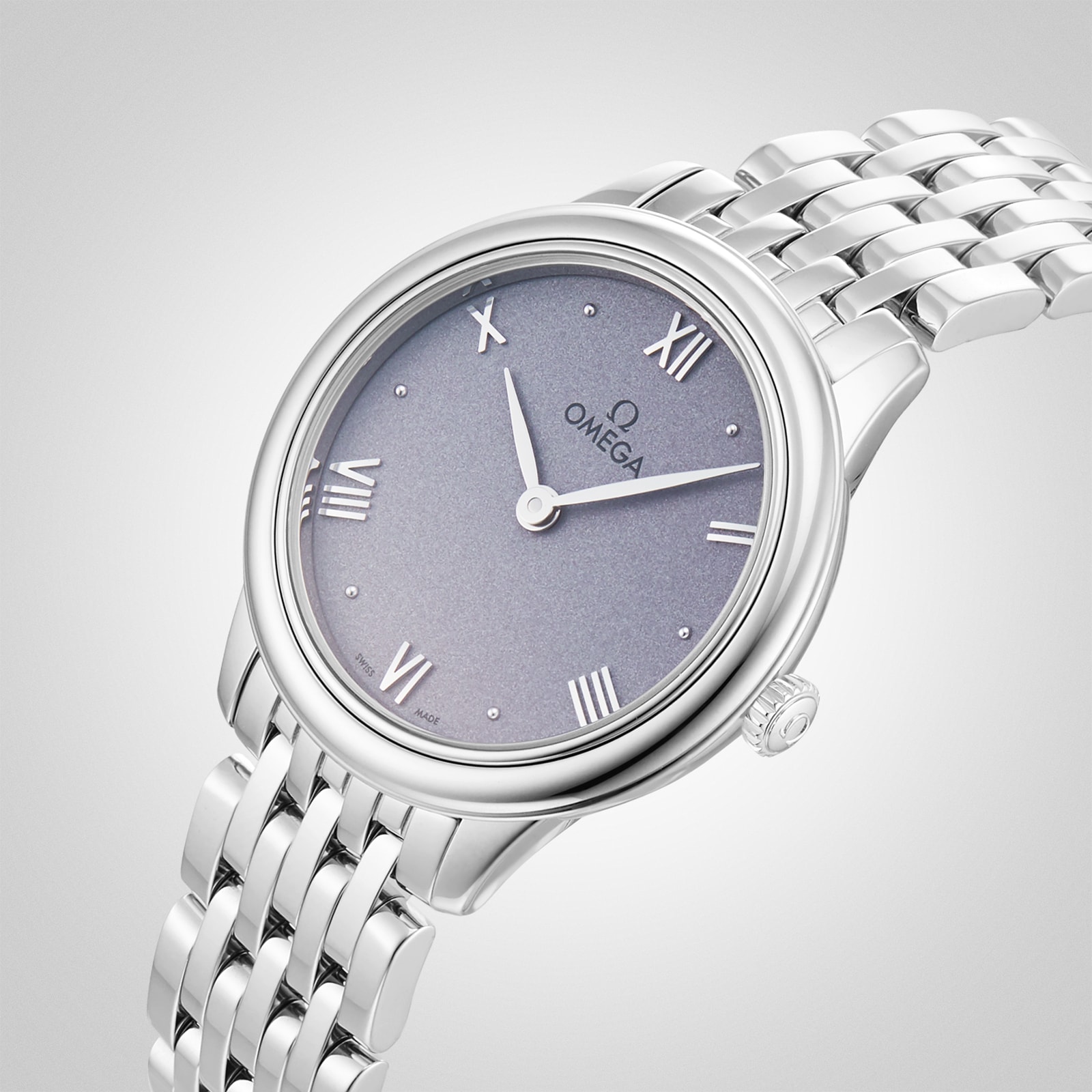 Replica Omega De Ville Prestige Quartz 27.5mm Ladies details Purple O43410286003001 5 Replica Omega De Ville Prestige Quartz 27.5mm Ladies details Purple O43410286003001