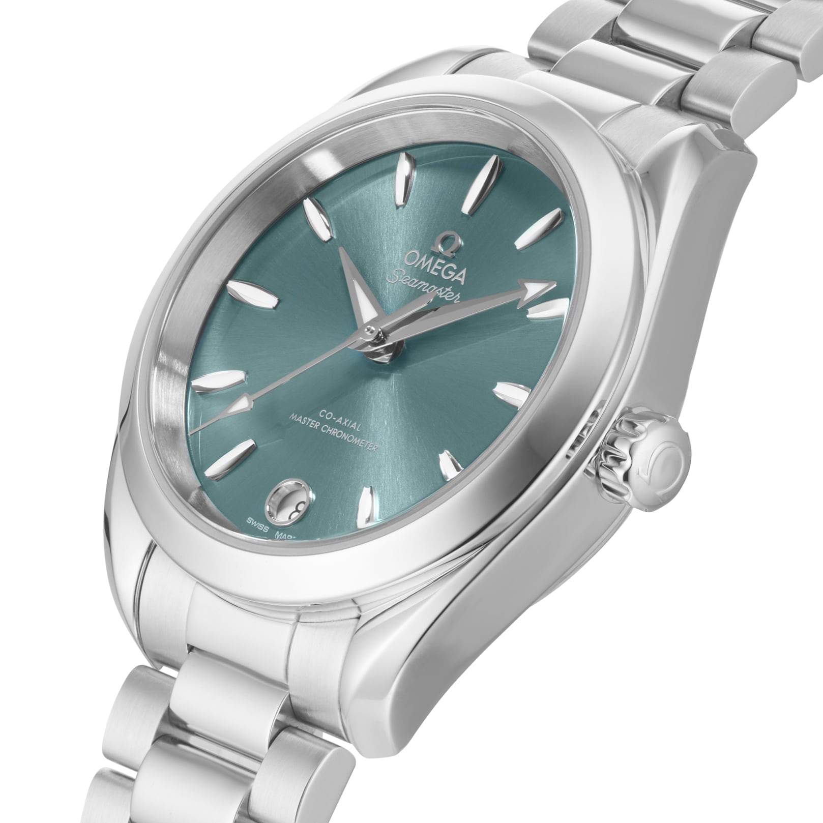 Replica Omega Seamaster Aqua Terra 150m Co-Axial Master Chronometer 34mm Ladies details Green O22010342010001