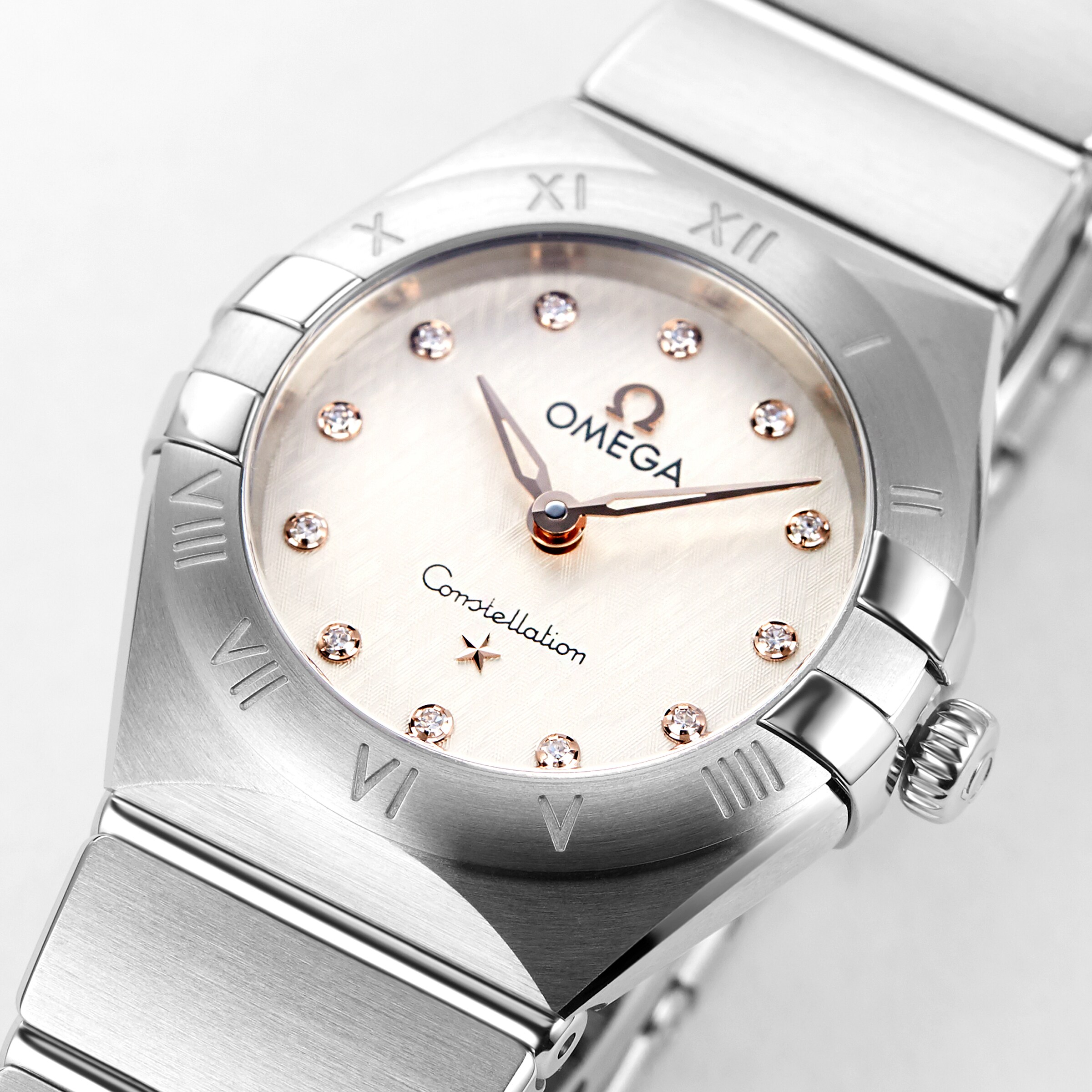 Replica Omega Constellation Manhattan 25mm Ladies details O13110256052001
