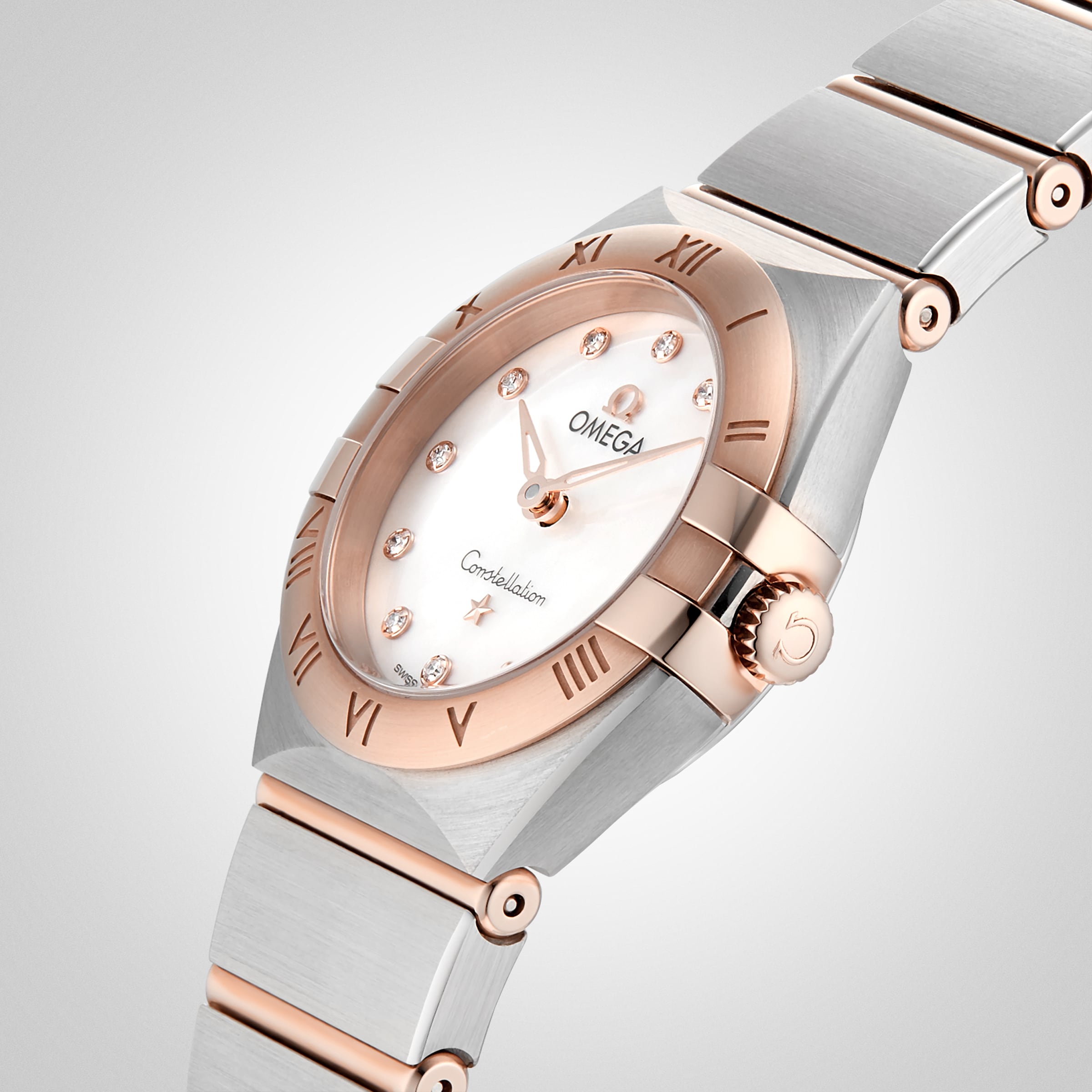 Replica Omega Constellation Manhattan 25mm Ladies details O13120256055001 5 Replica Omega Constellation Manhattan 25mm Ladies details O13120256055001