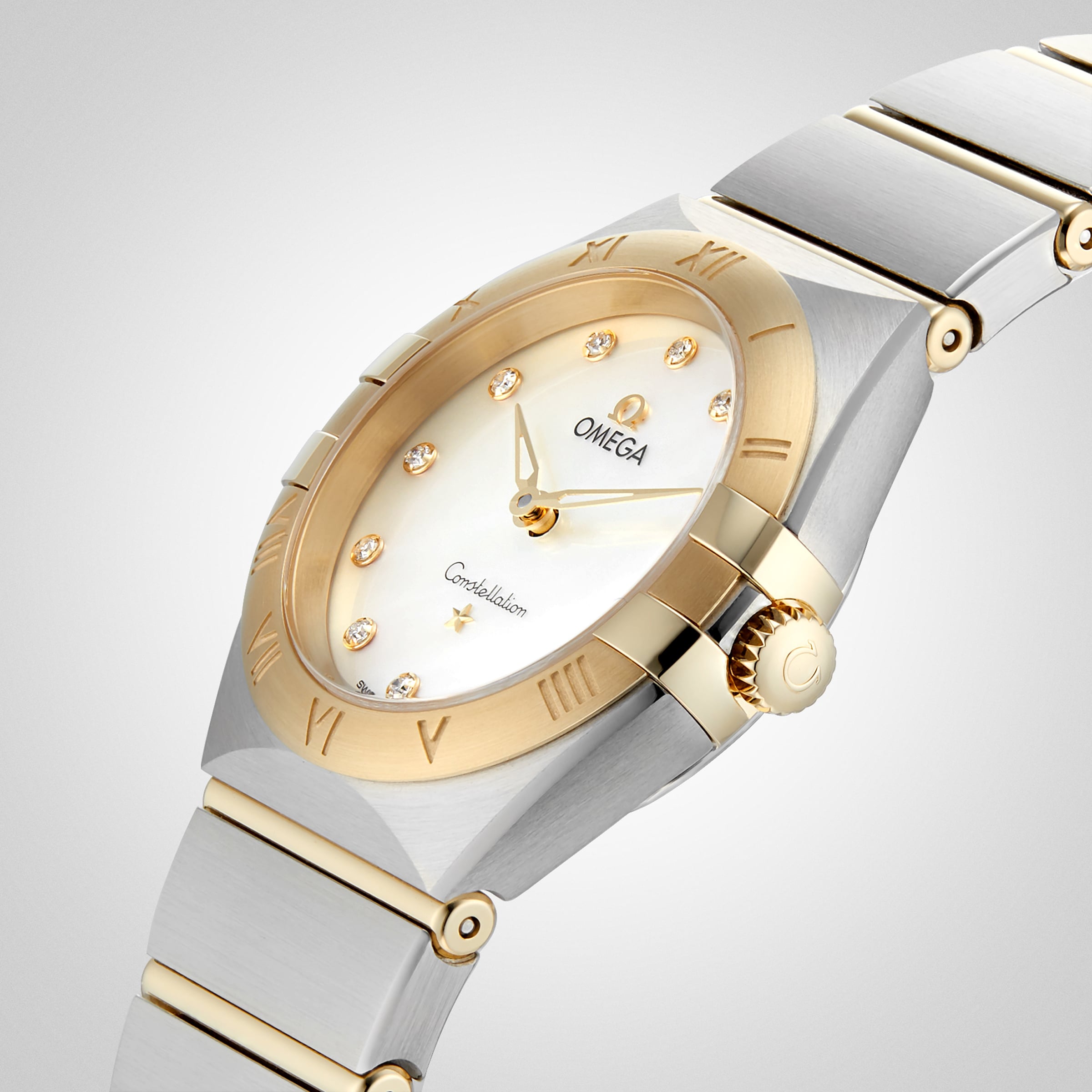 Replica Omega Constellation Manhattan 28mm Ladies details O13120286055002