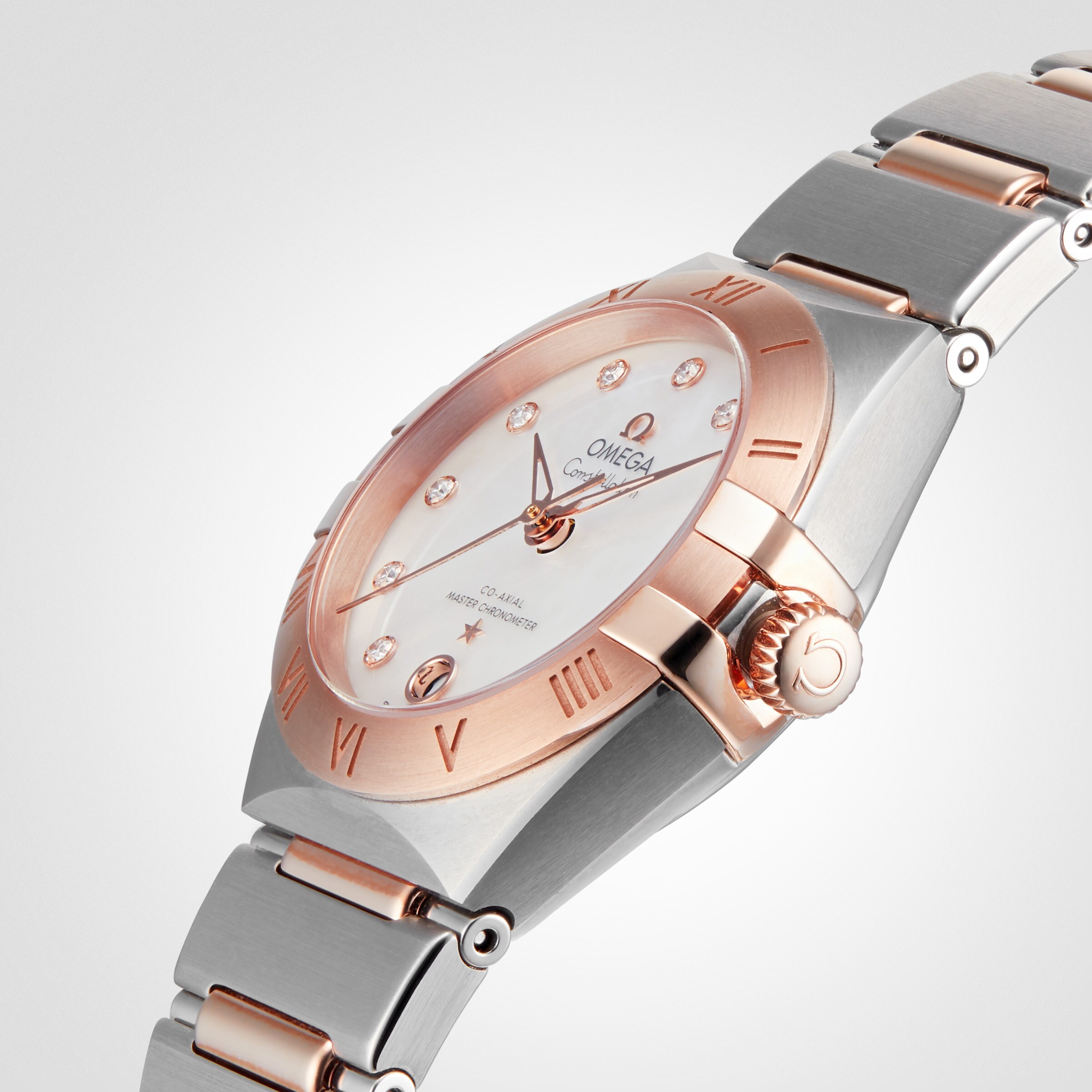 Replica Omega Constellation Manhattan Co-Axial 29mm Ladies details O13120292055001