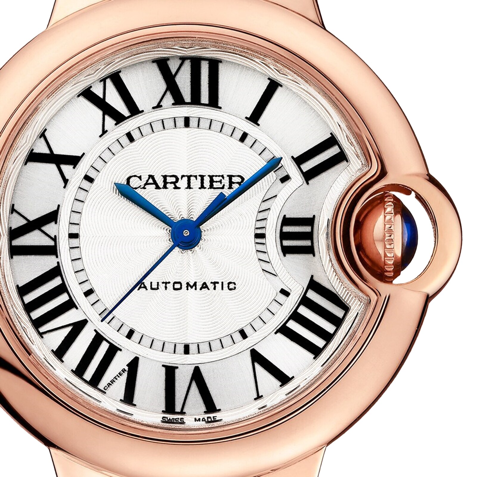 Replica Cartier Ballon Bleu De Cartier details 33mm Mechanical Movement With Automatic Winding Rose Gold WGBB0042 5 Replica Cartier Ballon Bleu De Cartier details 33mm Mechanical Movement With Automatic Winding Rose Gold WGBB0042