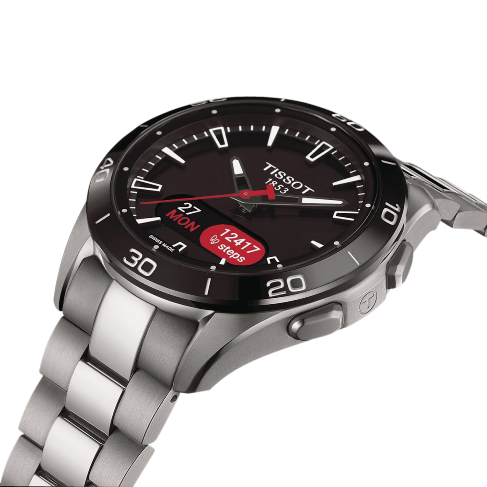 Replica Tissot T-Touch Connect Sport 44mm Unisex details Black With Titanium Strap T1534204405100 5 Replica Tissot T-Touch Connect Sport 44mm Unisex details Black With Titanium Strap T1534204405100