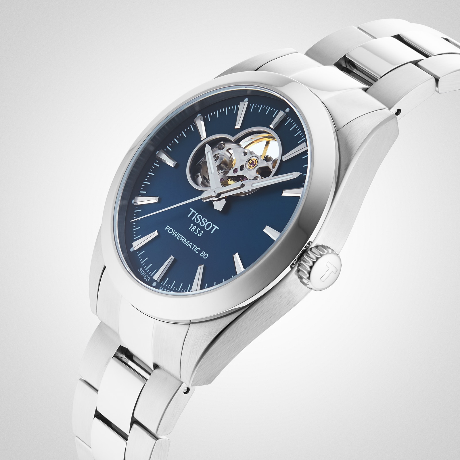 Replica Tissot T-Classic Gentleman Open Heart 40mm Mens details T1274071104101 5 Replica Tissot T-Classic Gentleman Open Heart 40mm Mens details T1274071104101