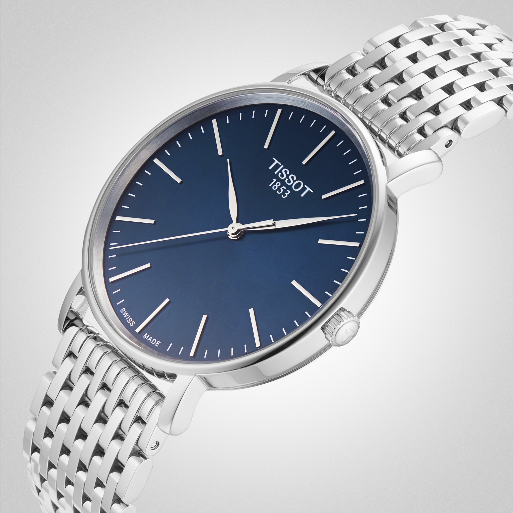 Replica Tissot T-Classic Everytime 40mm Mens details Blue T1434101104100