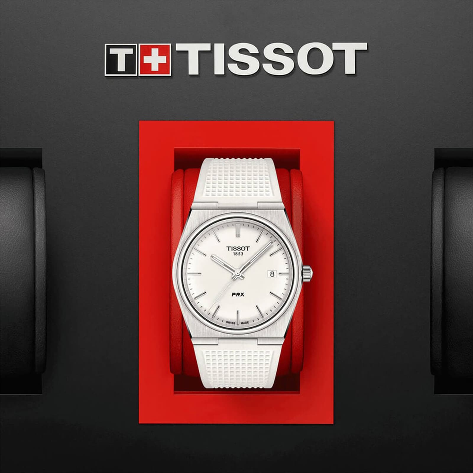 Replica Tissot PRX Quartz 40mm Mens details White T1374101701100