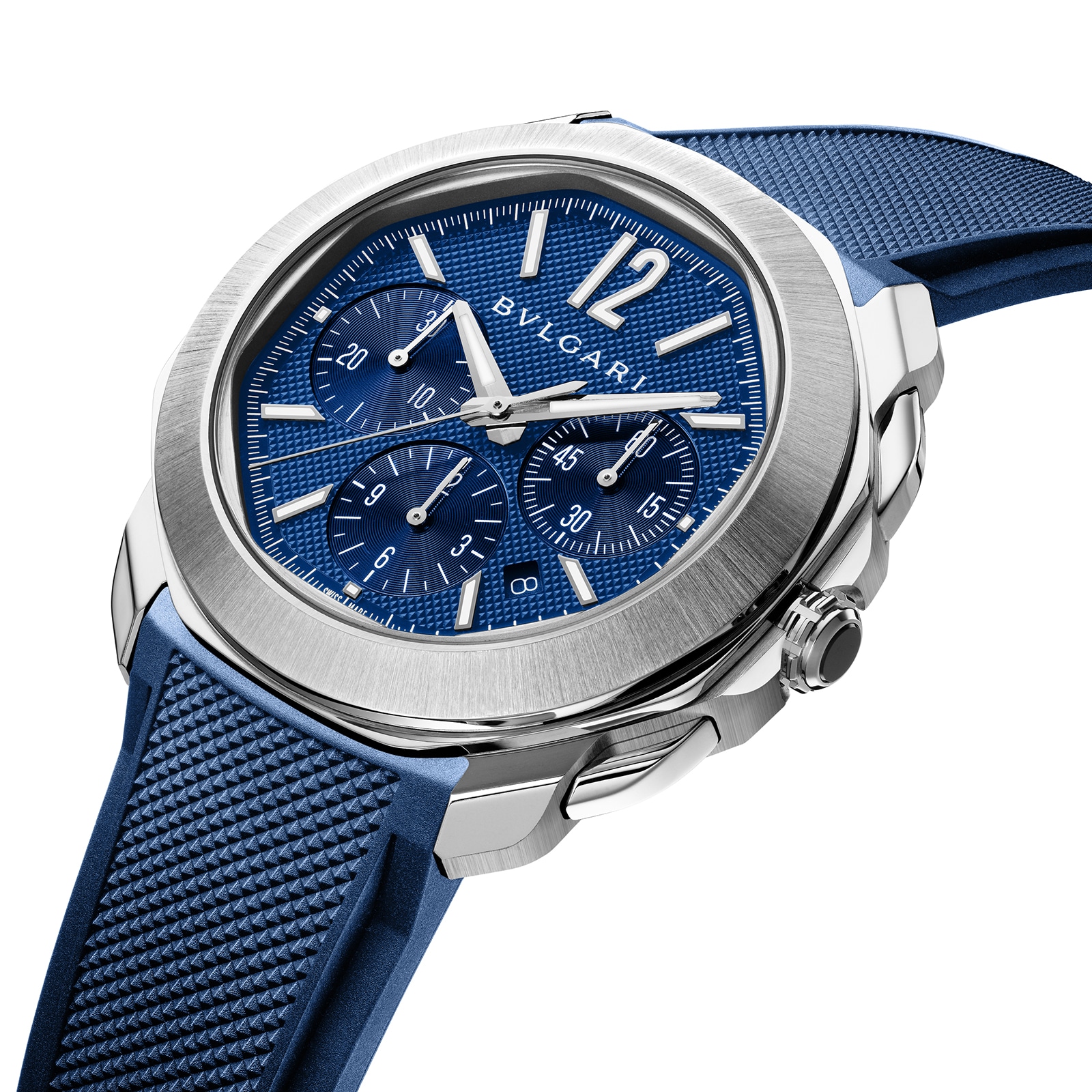 Replica Bvlgari Octo Roma 42mm Mens details Blue 103829 5 Replica Bvlgari Octo Roma 42mm Mens details Blue 103829