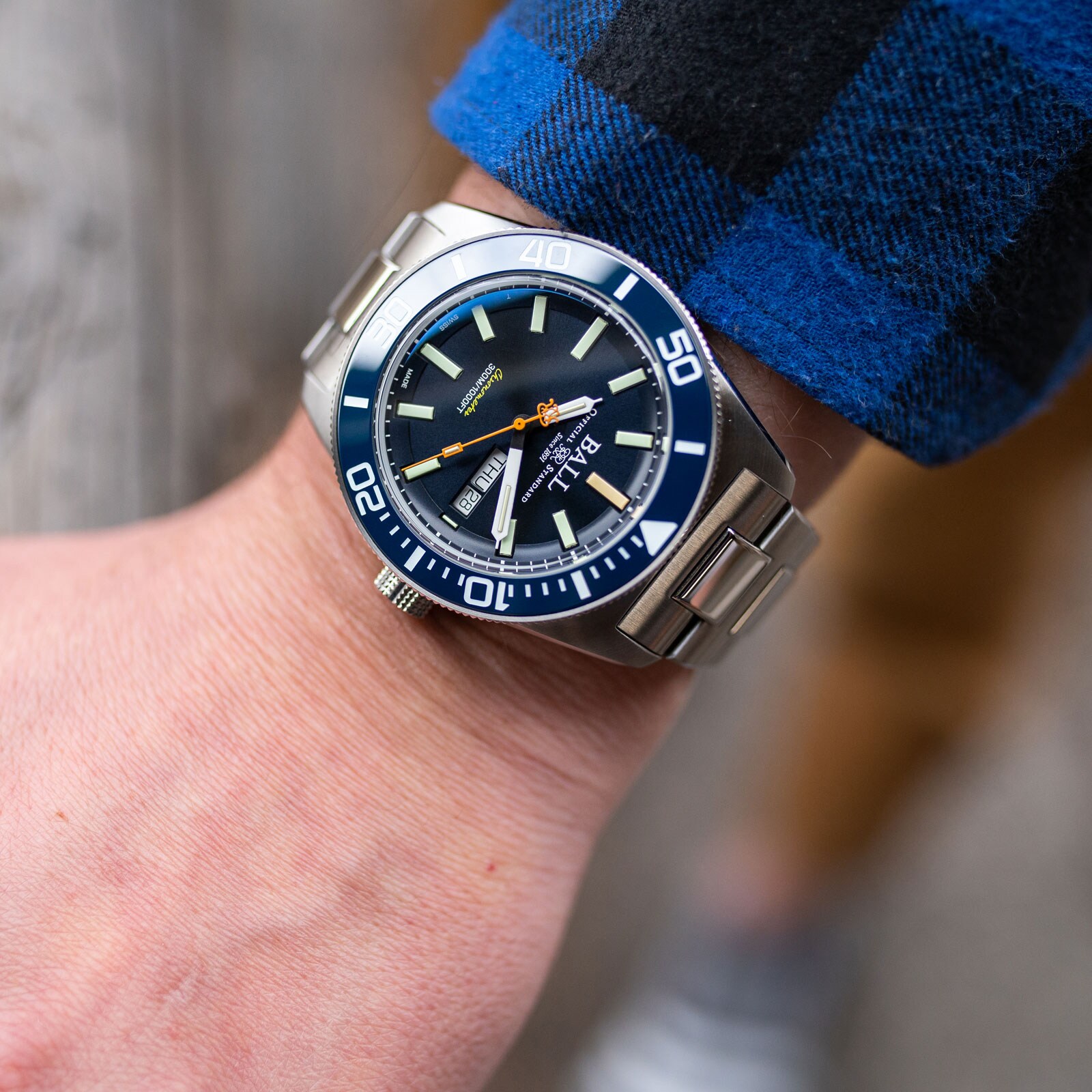 Replica BALL Engineer Master II Skindiver Heritage 42mm Mens details Blue DM3308A-S1C-BE 5 Replica BALL Engineer Master II Skindiver Heritage 42mm Mens details Blue DM3308A-S1C-BE