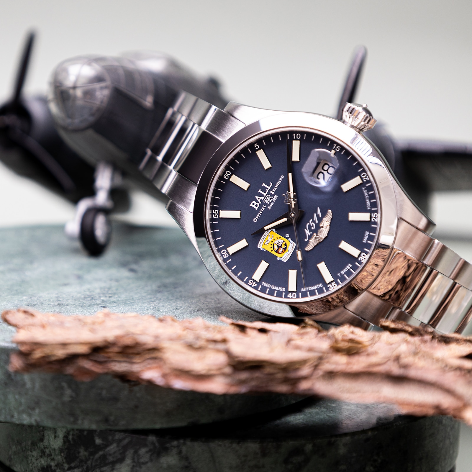 Replica BALL Engineer Master II Doolittle Raiders 40mm Mens Blue NM3000C-S1-BE 5 Replica BALL Engineer Master II Doolittle Raiders 40mm Mens Blue NM3000C-S1-BE