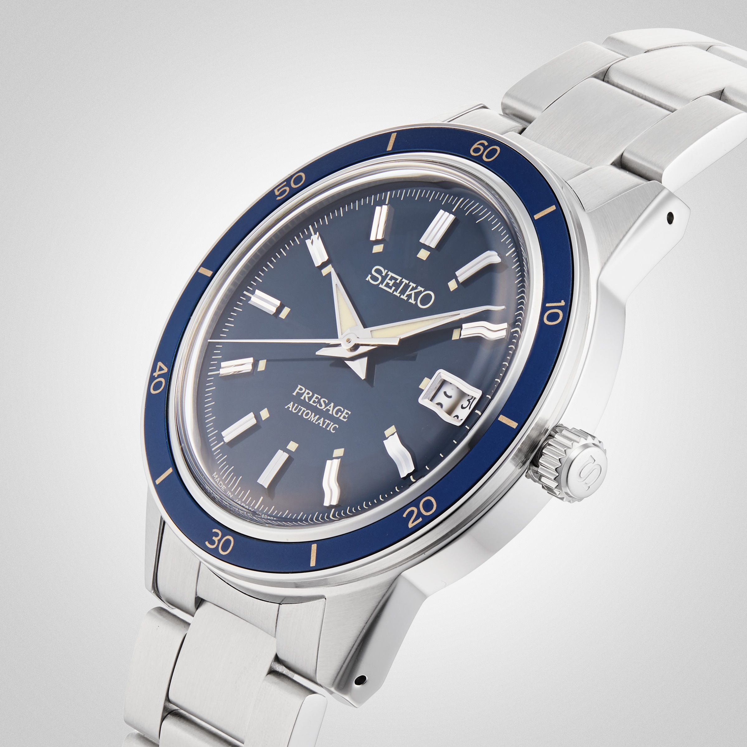 Replica Seiko Blue 40.5mm Mens details SRPG05J1