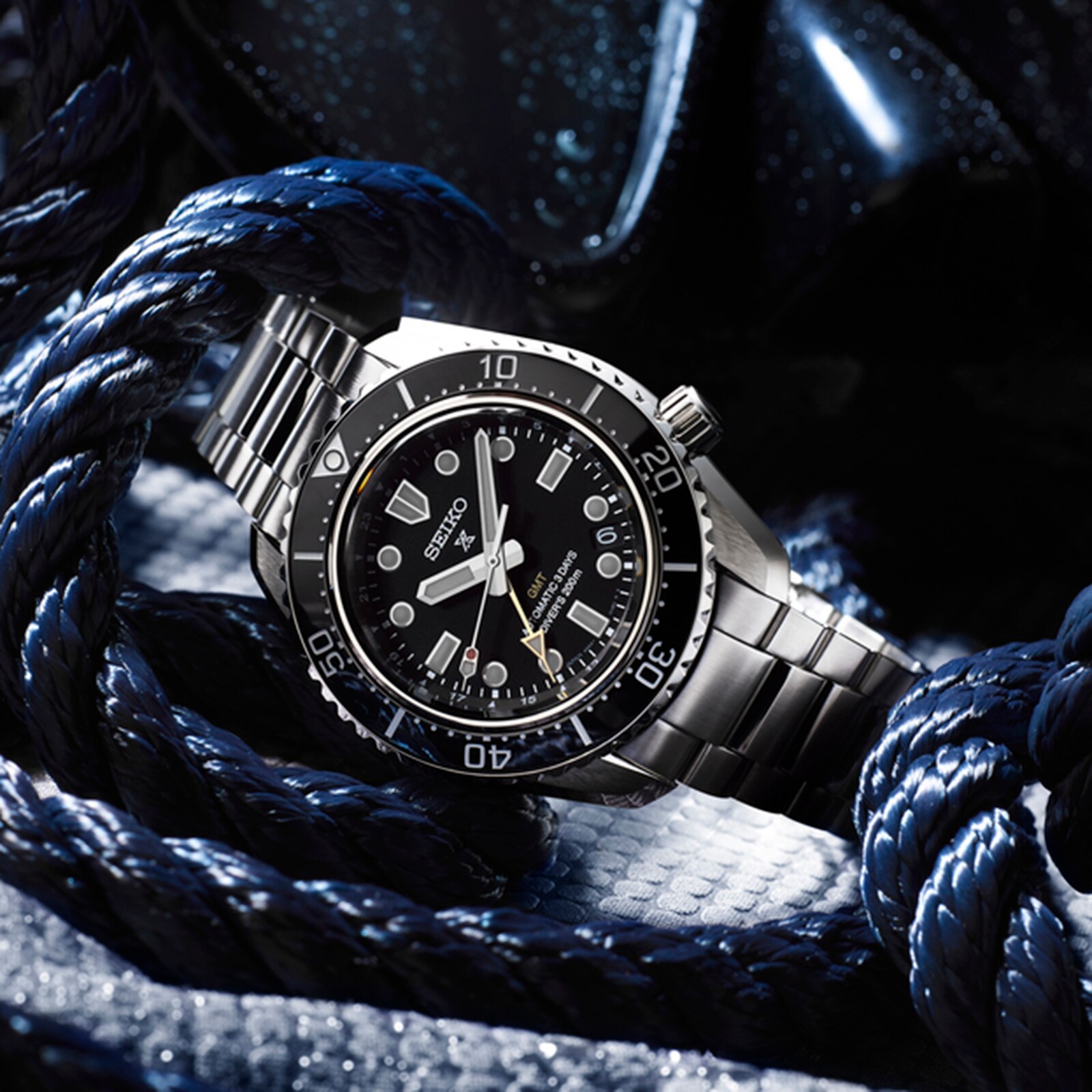 Replica Seiko Prospex Divers GMT 'Dark Depths' 42mm Mens details - 1968 Modern Re-interpretation SPB383J1
