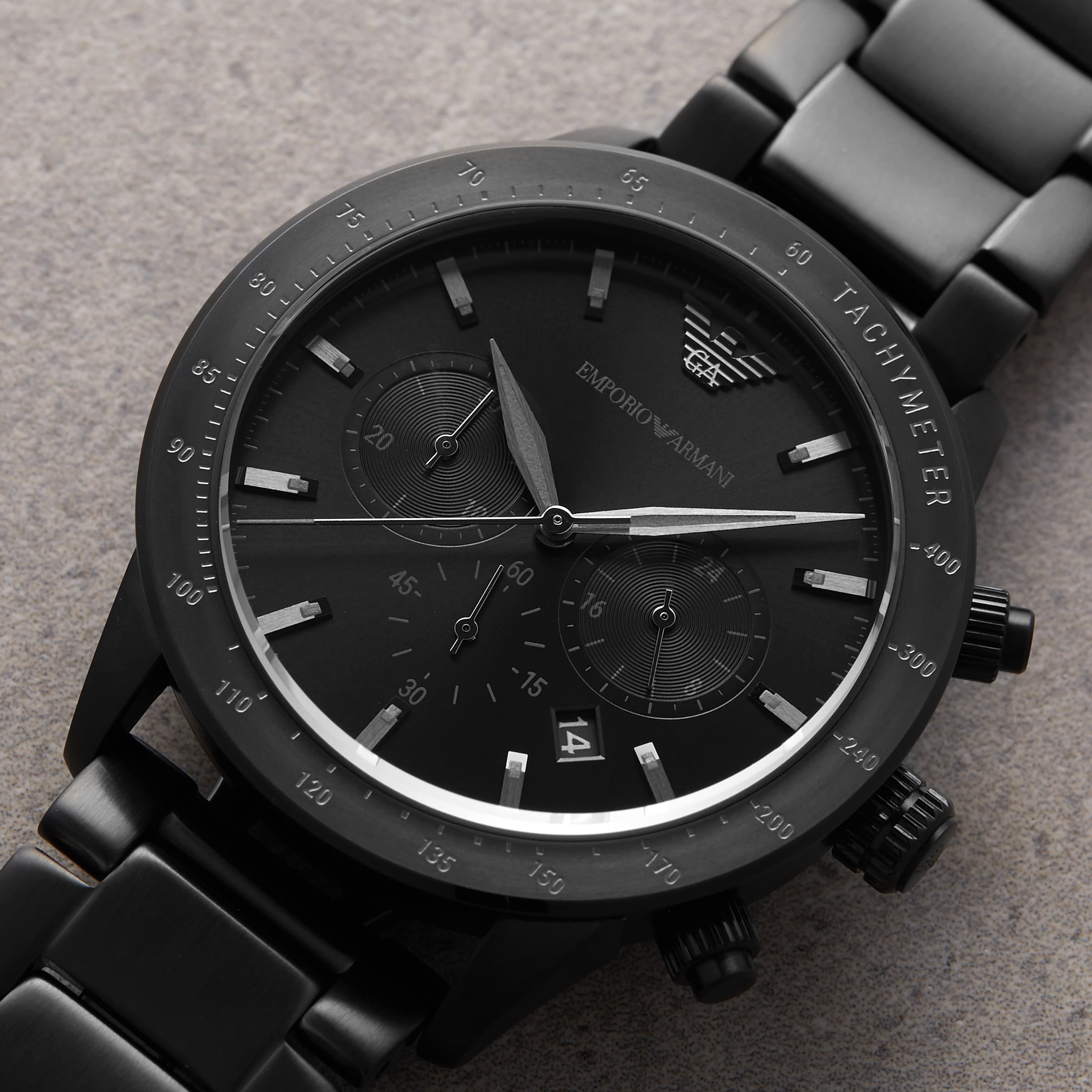 Replica Emporio Armani Black Gents details AR11242 5 Replica Emporio Armani Black Gents details AR11242