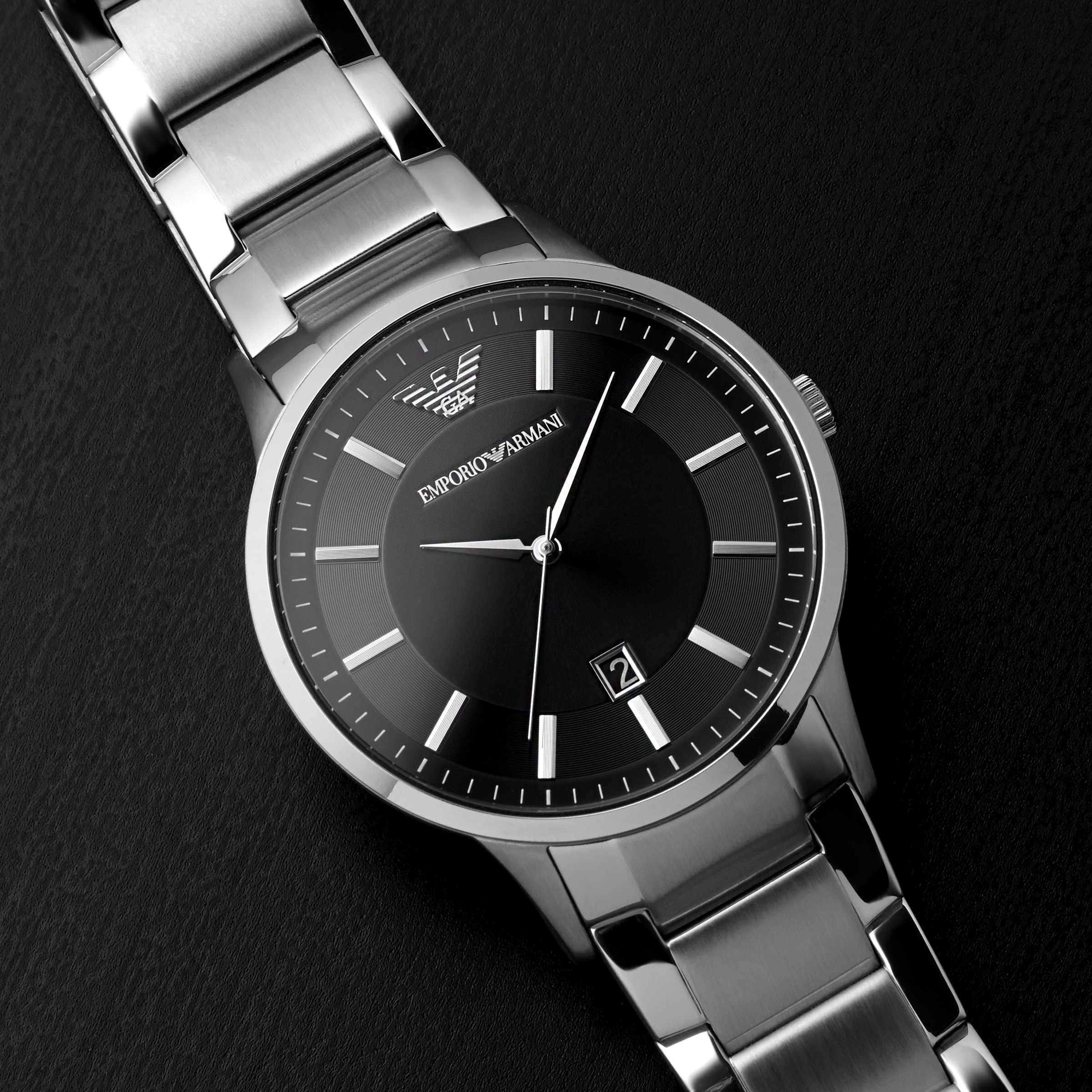 Replica Emporio Armani Black Gents details AR11181