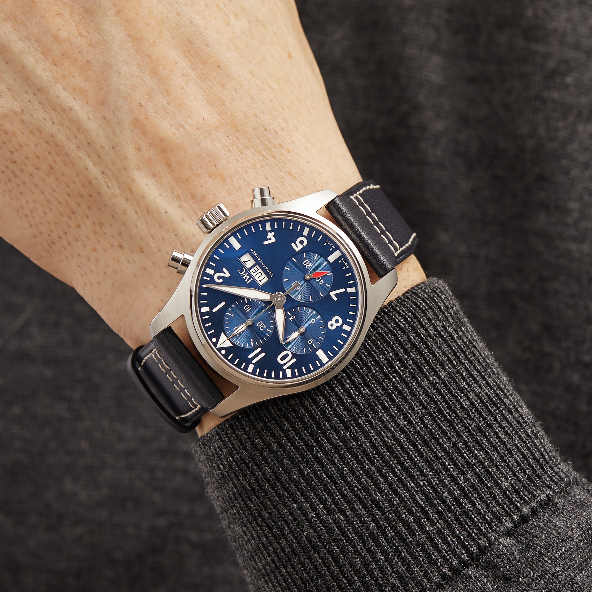 Replica IWC Pilot's Chronograph 41mm Mens details IW388101 5 Replica IWC Pilot's Chronograph 41mm Mens details IW388101