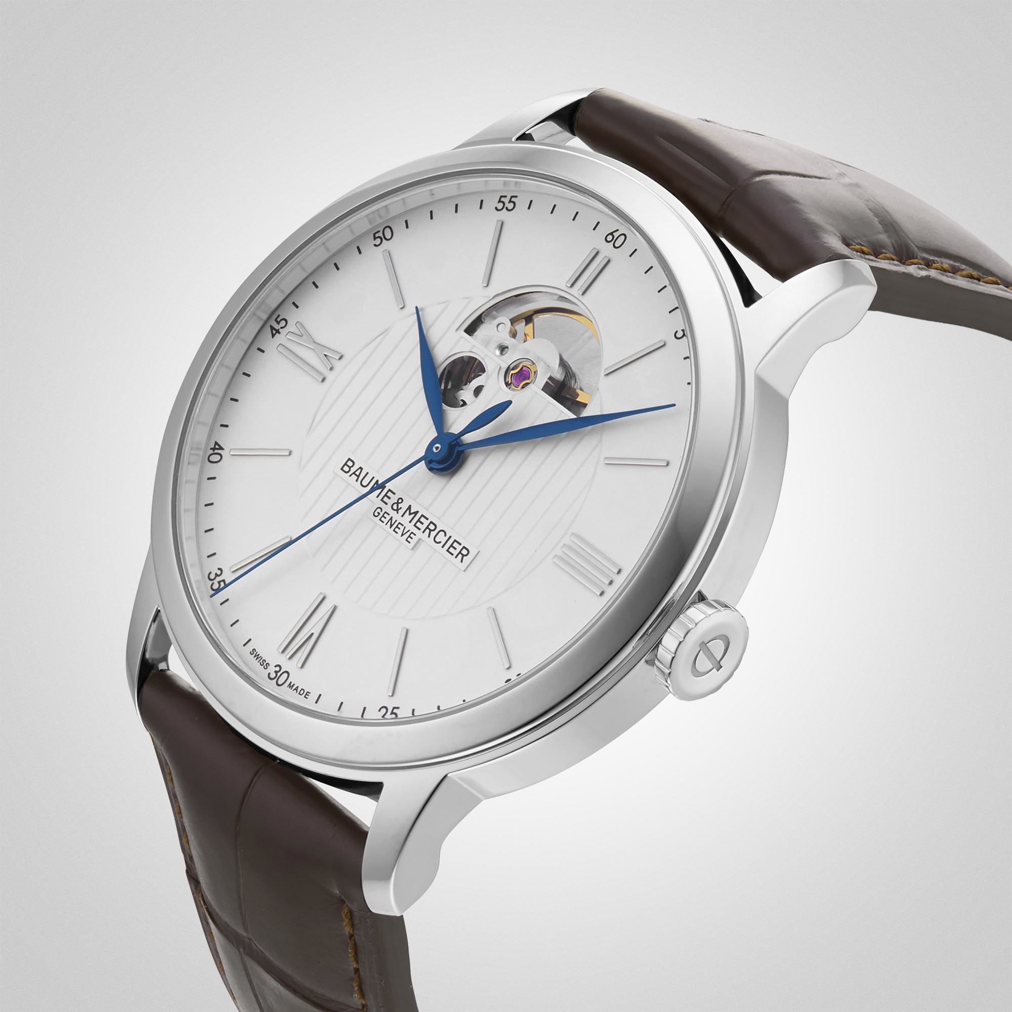Replica Baume & Mercier Classima 42mm Mens details White M0A10524