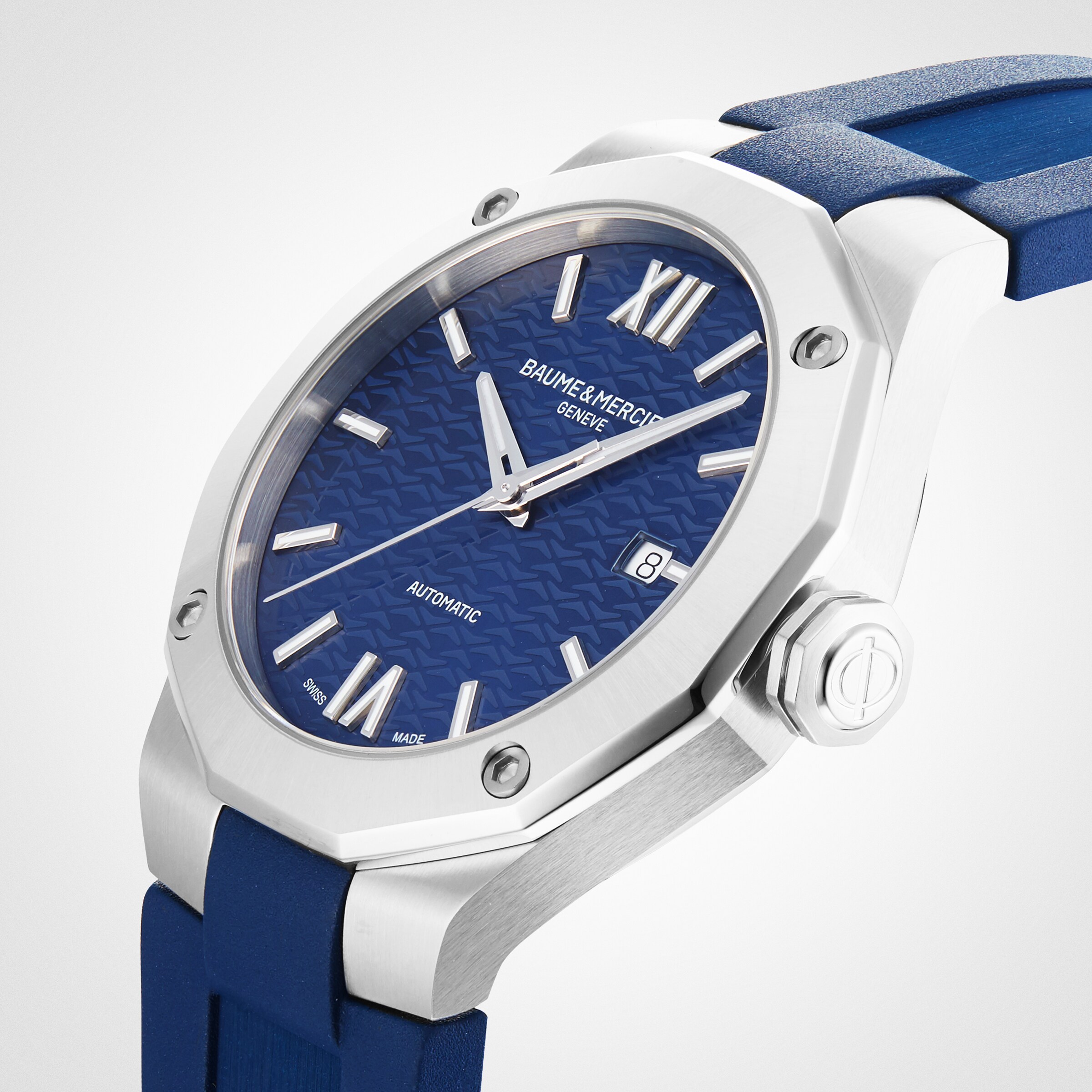 Replica Baume & Mercier Riviera 42mm Mens details Blue BM0A10619