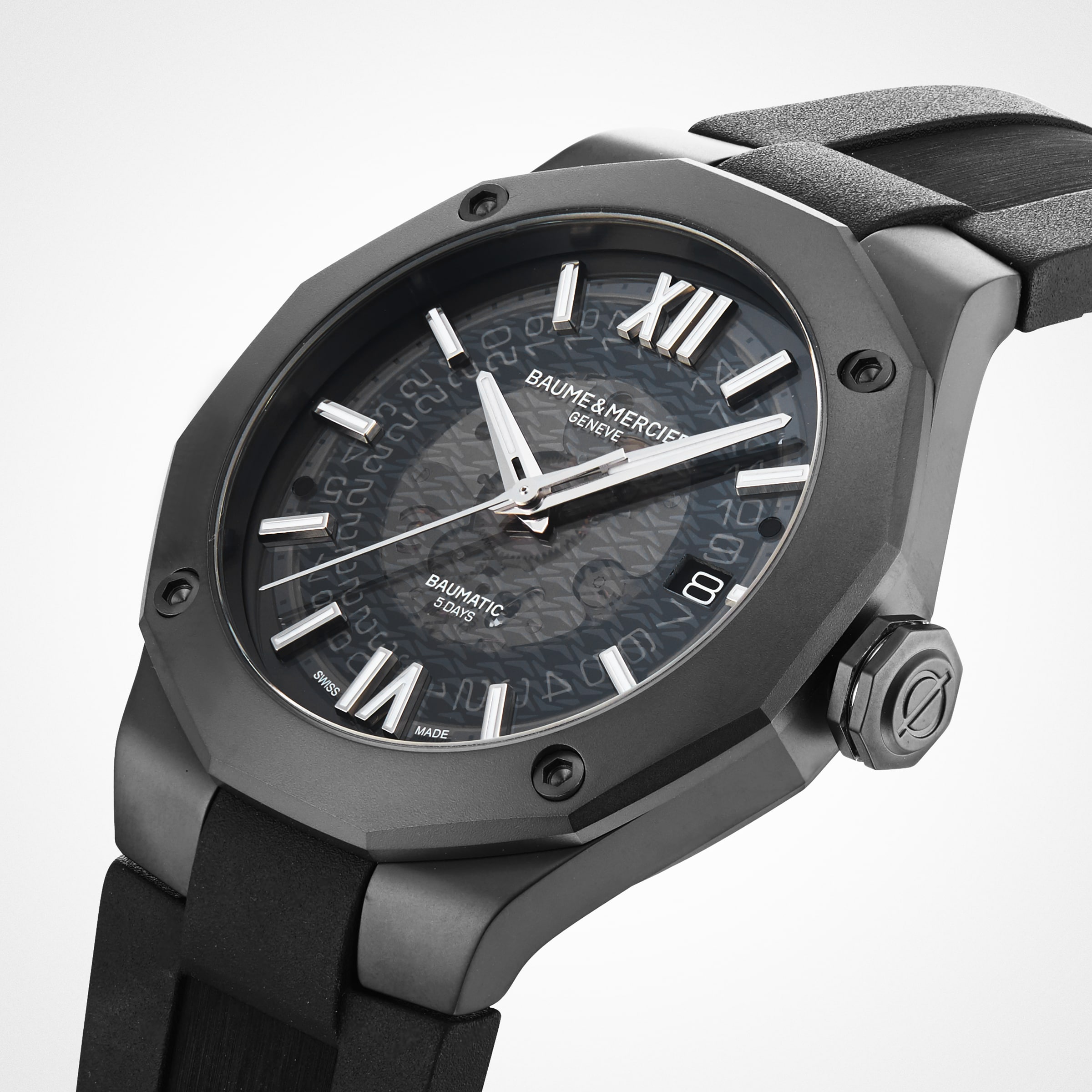 Replica Baume & Mercier Riviera 42mm Mens details Black BM0A10617