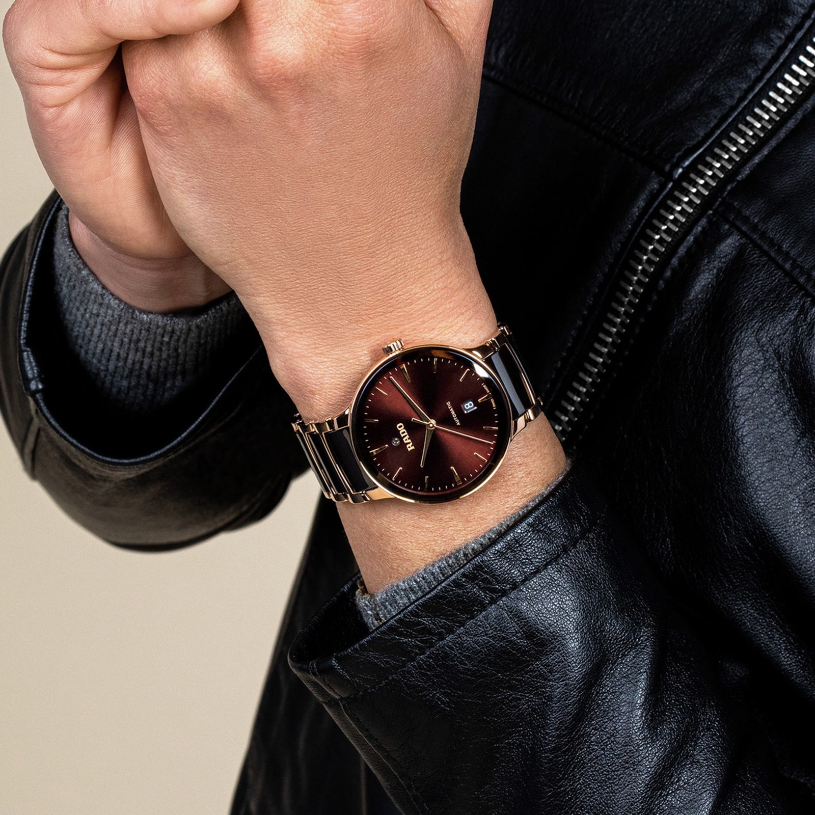 Replica Rado Centrix 39.5mm Mens details Brown R30017302 5 Replica Rado Centrix 39.5mm Mens details Brown R30017302