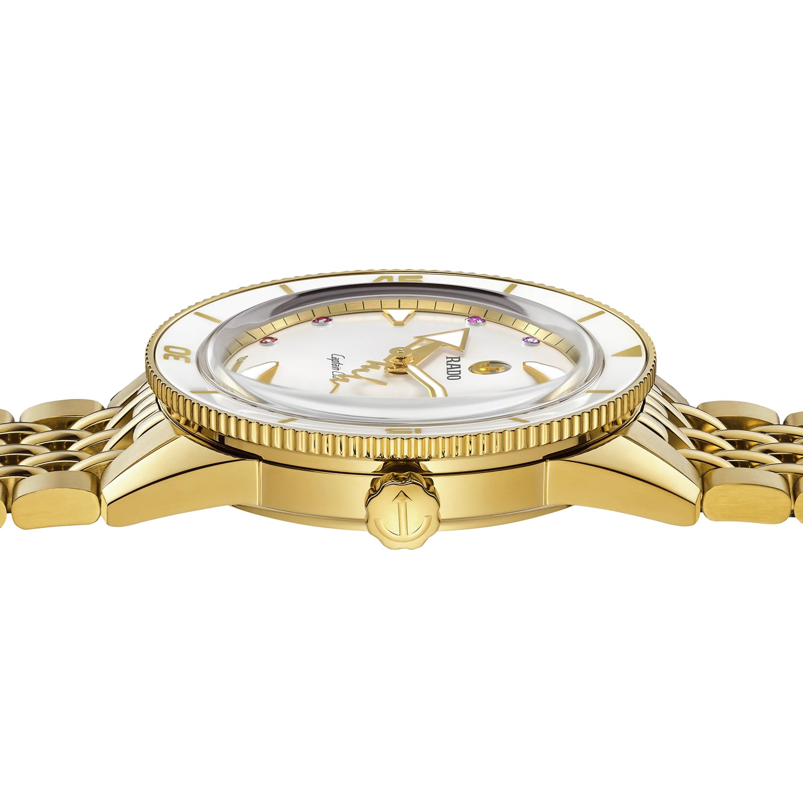 Replica Rado Captain Cook X Marina Hoermanseder Heartbeat 37mm Ladies details R32117708 5 Replica Rado Captain Cook X Marina Hoermanseder Heartbeat 37mm Ladies details R32117708