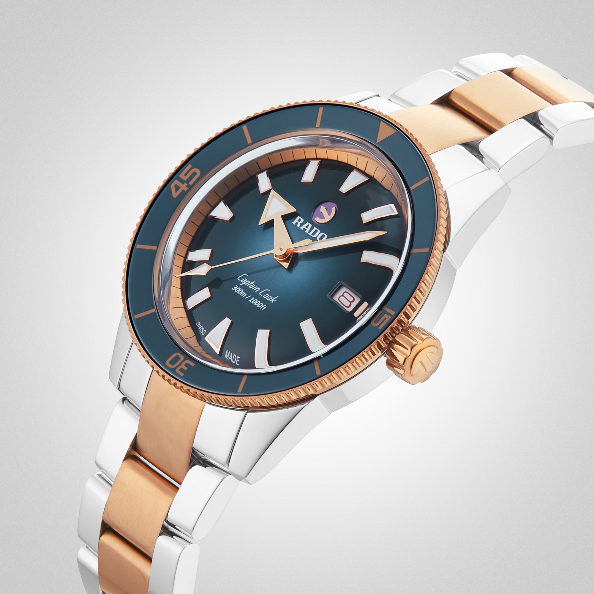 Replica Rado Captain Cook Automatic 42mm Mens details R32137203