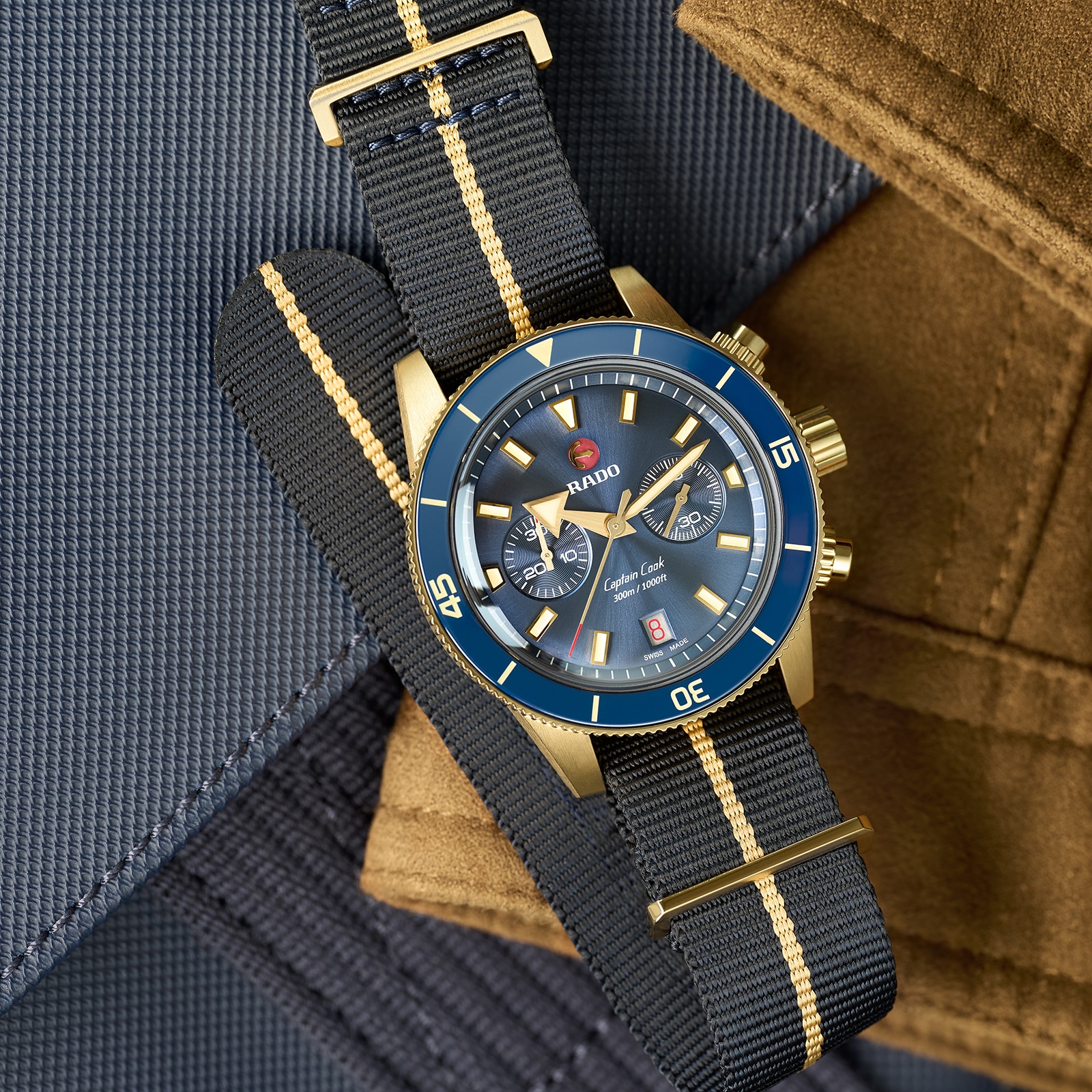 Replica Rado Captain Cook Chronograph 43mm R32146208