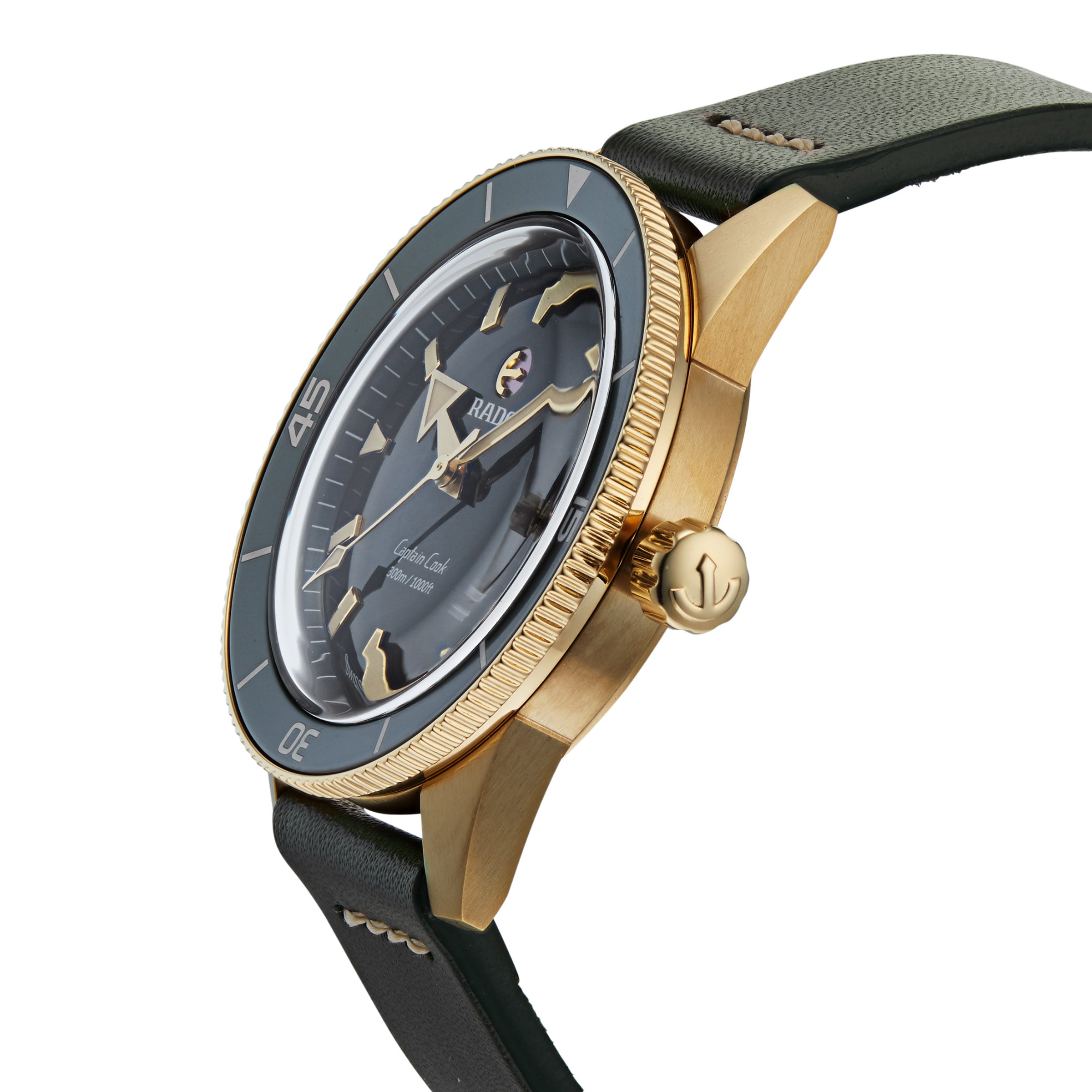 Replica Rado Captain Cook Automatic Bronze Mens details R32504315