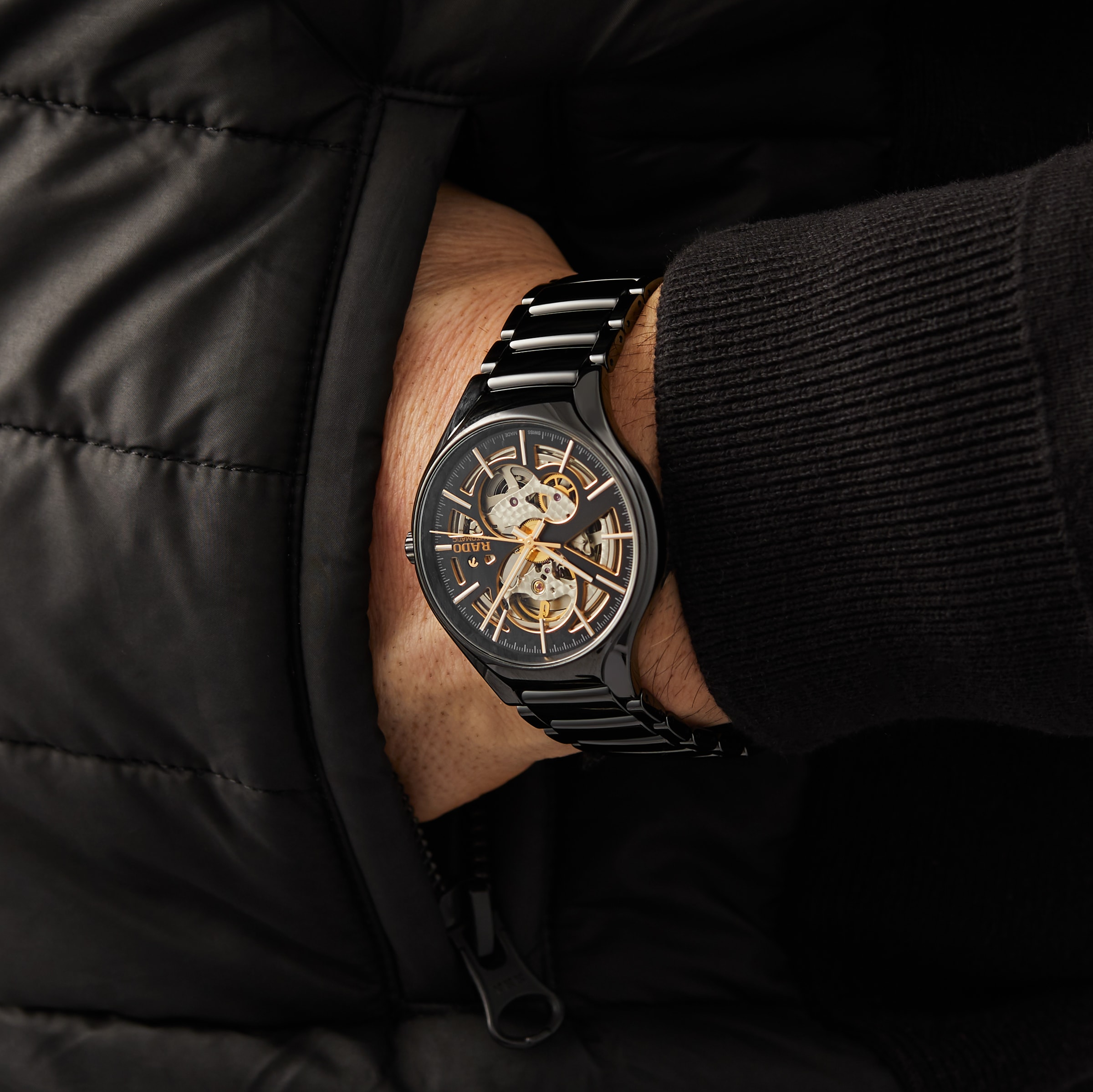 Replica Rado True Skeleton 40mm Unisex details R27100162 5 Replica Rado True Skeleton 40mm Unisex details R27100162