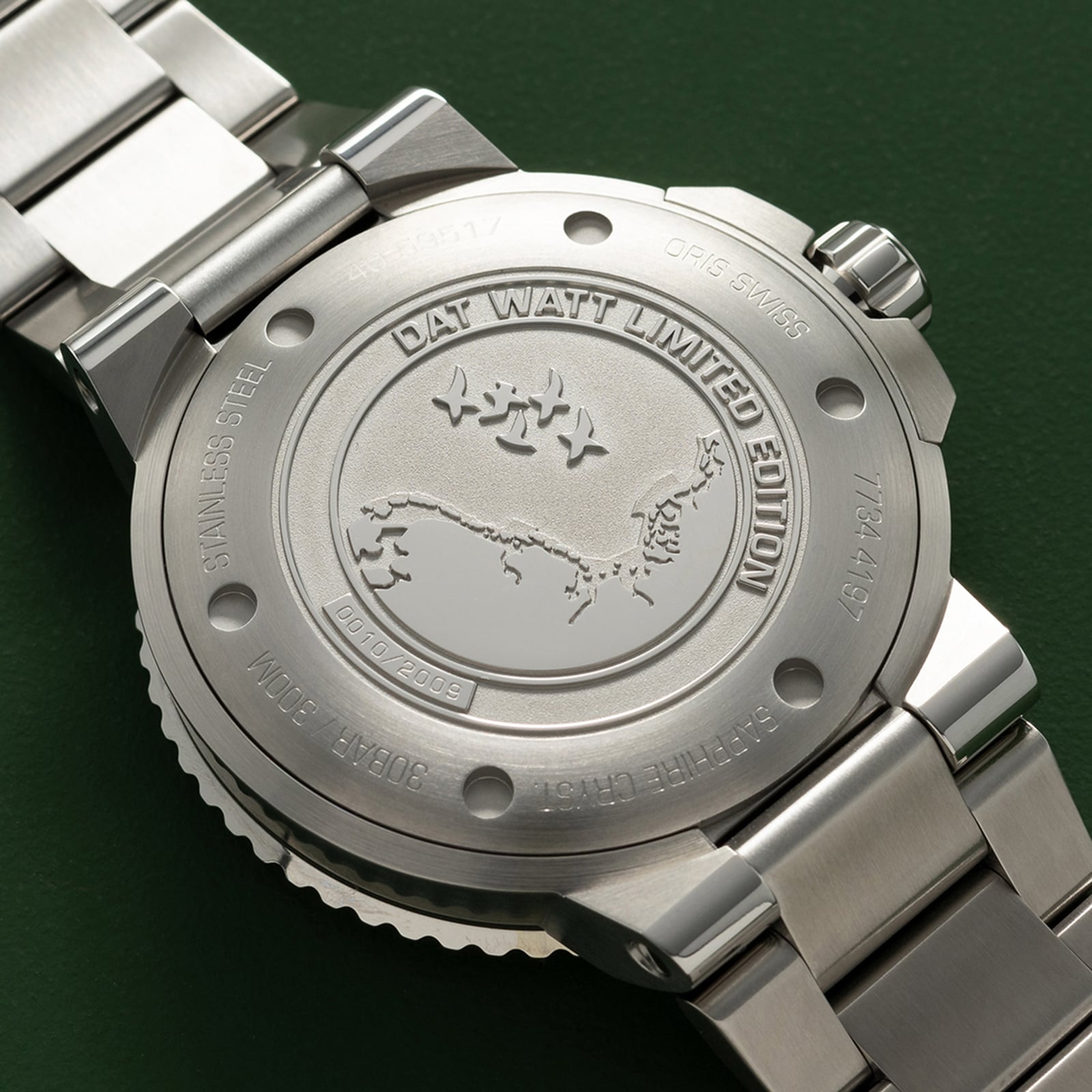 Replica Oris Aquis Dat Watt Limited Edition II 43.5mm Mens details Green 01 743 7734 4197-SET 5 Replica Oris Aquis Dat Watt Limited Edition II 43.5mm Mens details Green 01 743 7734 4197-SET
