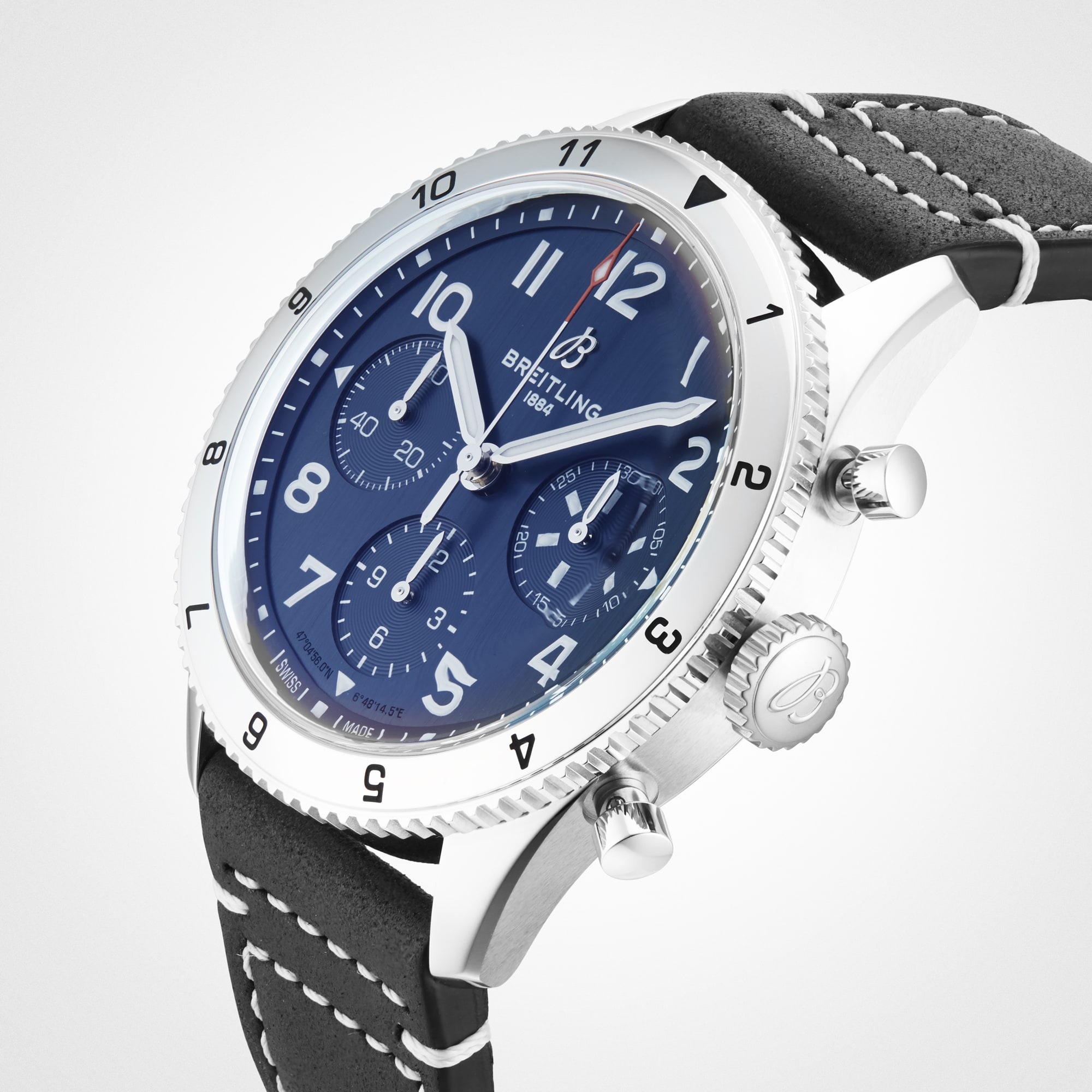 Replica Breitling Classic AVI Chronograph 42 Tribute to Vought F4U Corsair Leather Strap details A233801A1C1X1 5 Replica Breitling Classic AVI Chronograph 42 Tribute to Vought F4U Corsair Leather Strap details A233801A1C1X1