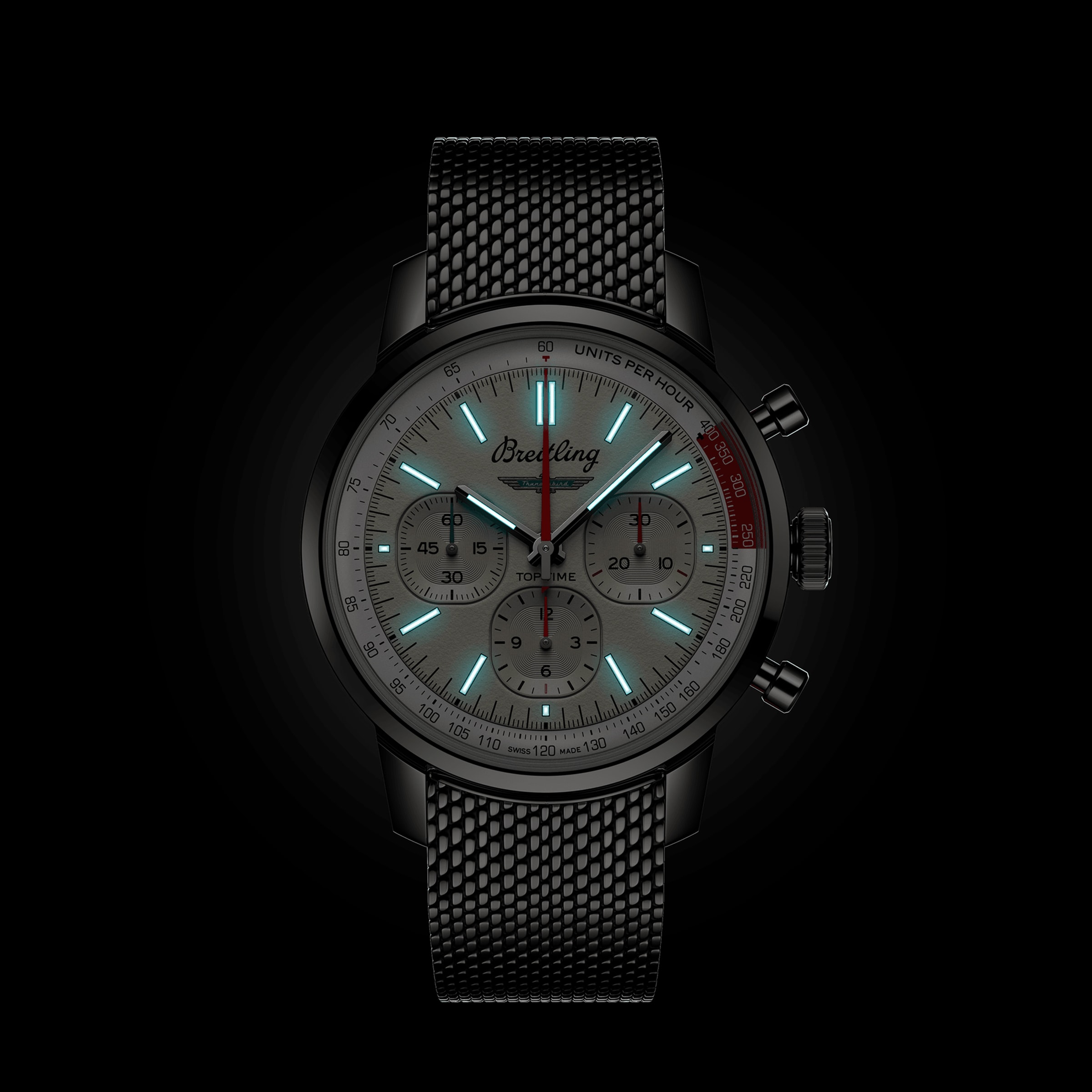 Replica Breitling Top Time B01 Classic Cars Ford Thunderbird 41mm Mens details Mesh Strap AB01766A1A1A1 5 Replica Breitling Top Time B01 Classic Cars Ford Thunderbird 41mm Mens details Mesh Strap AB01766A1A1A1