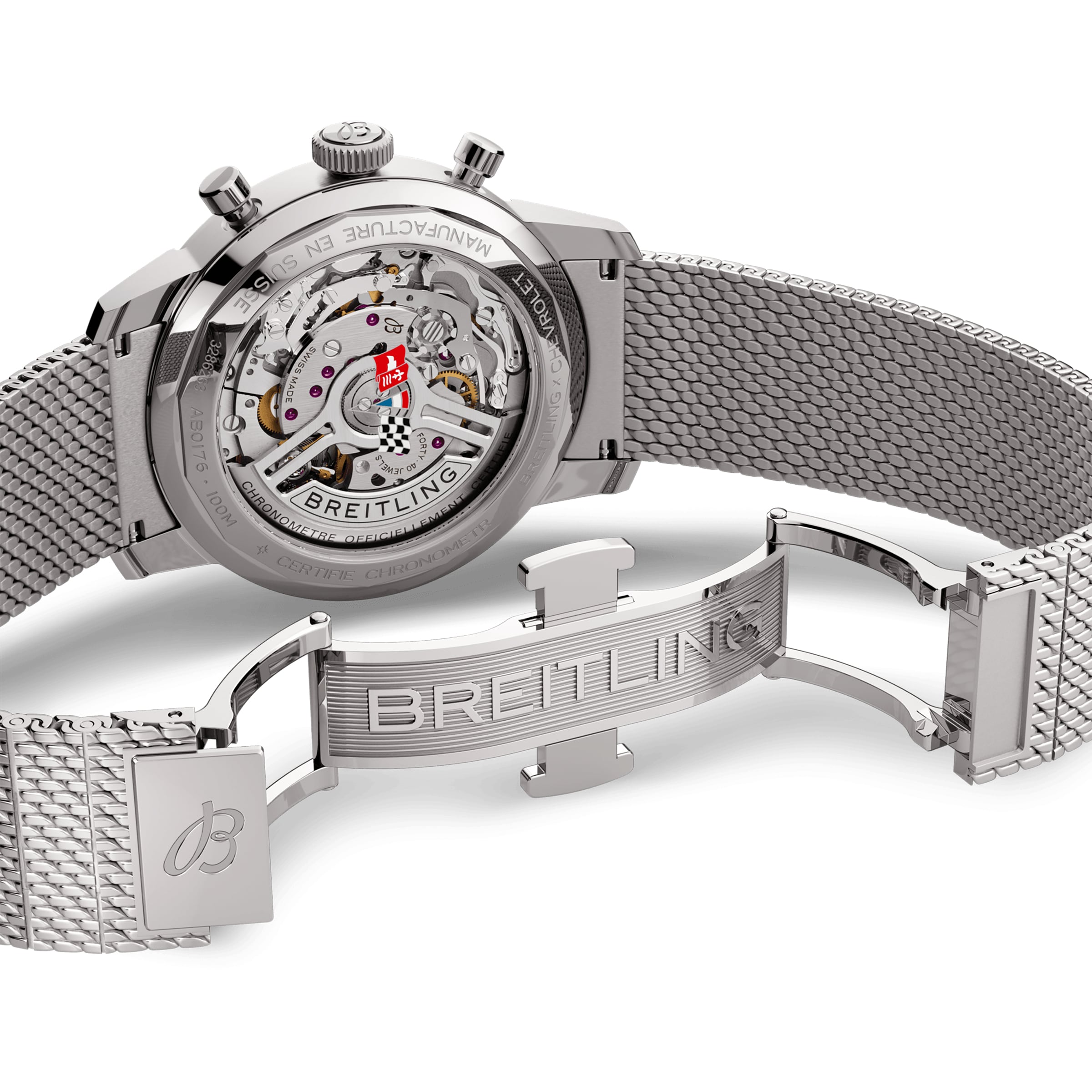 Replica Breitling Top Time B01 Classic Cars Chevrolet Corvette 41mm Mens details Mesh Strap AB01761A1K1A1 5 Replica Breitling Top Time B01 Classic Cars Chevrolet Corvette 41mm Mens details Mesh Strap AB01761A1K1A1
