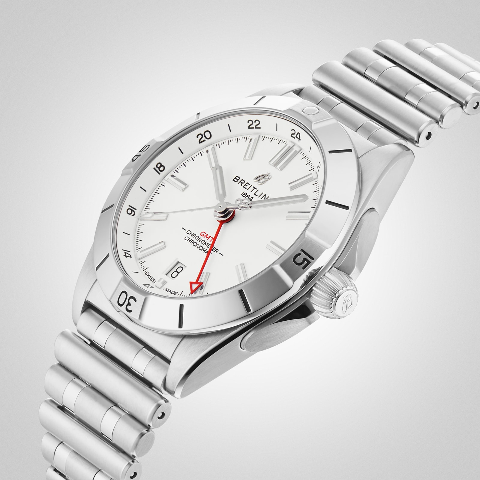 Replica Breitling Chronomat Automatic GMT 40 White Dial details A32398101A1A1 5 Replica Breitling Chronomat Automatic GMT 40 White Dial details A32398101A1A1
