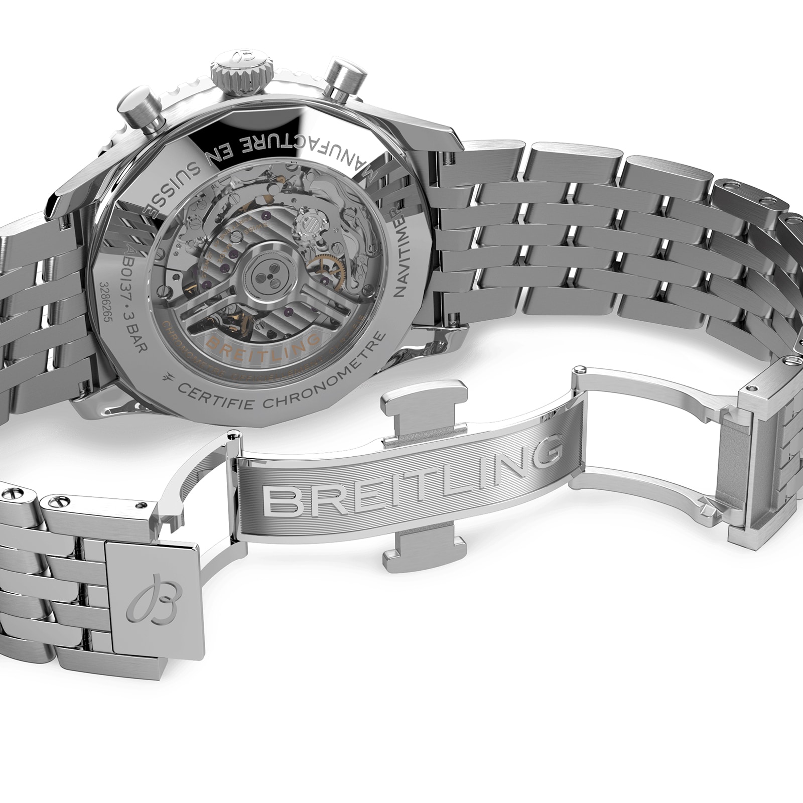 Replica Breitling Navitimer B01 Chronograph 46 Stainless Steel details AB0137211B1A1 5 Replica Breitling Navitimer B01 Chronograph 46 Stainless Steel details AB0137211B1A1