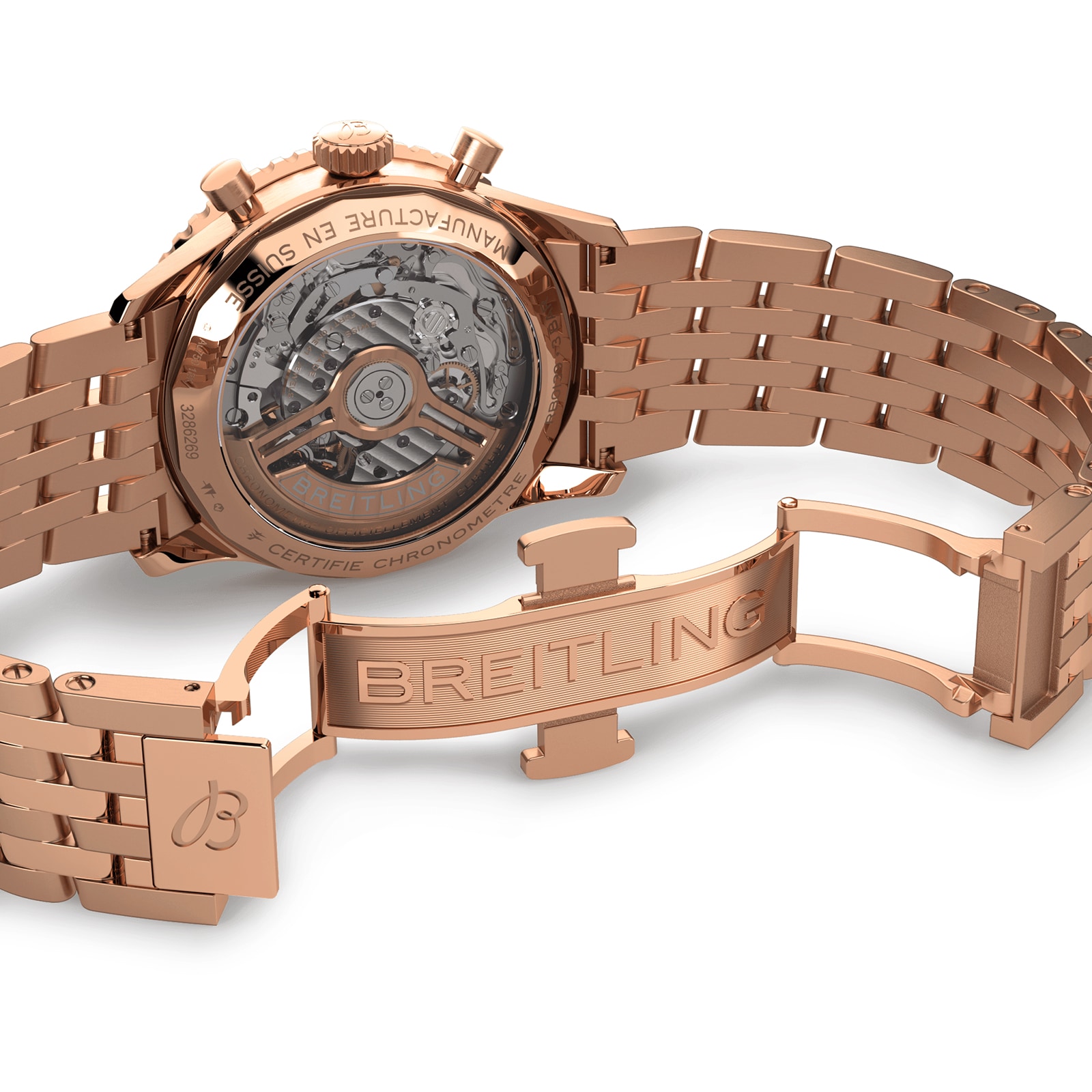 Replica Breitling Navitimer B01 Chronograph 41 18k Red Gold details RB0139211G1R1 5 Replica Breitling Navitimer B01 Chronograph 41 18k Red Gold details RB0139211G1R1