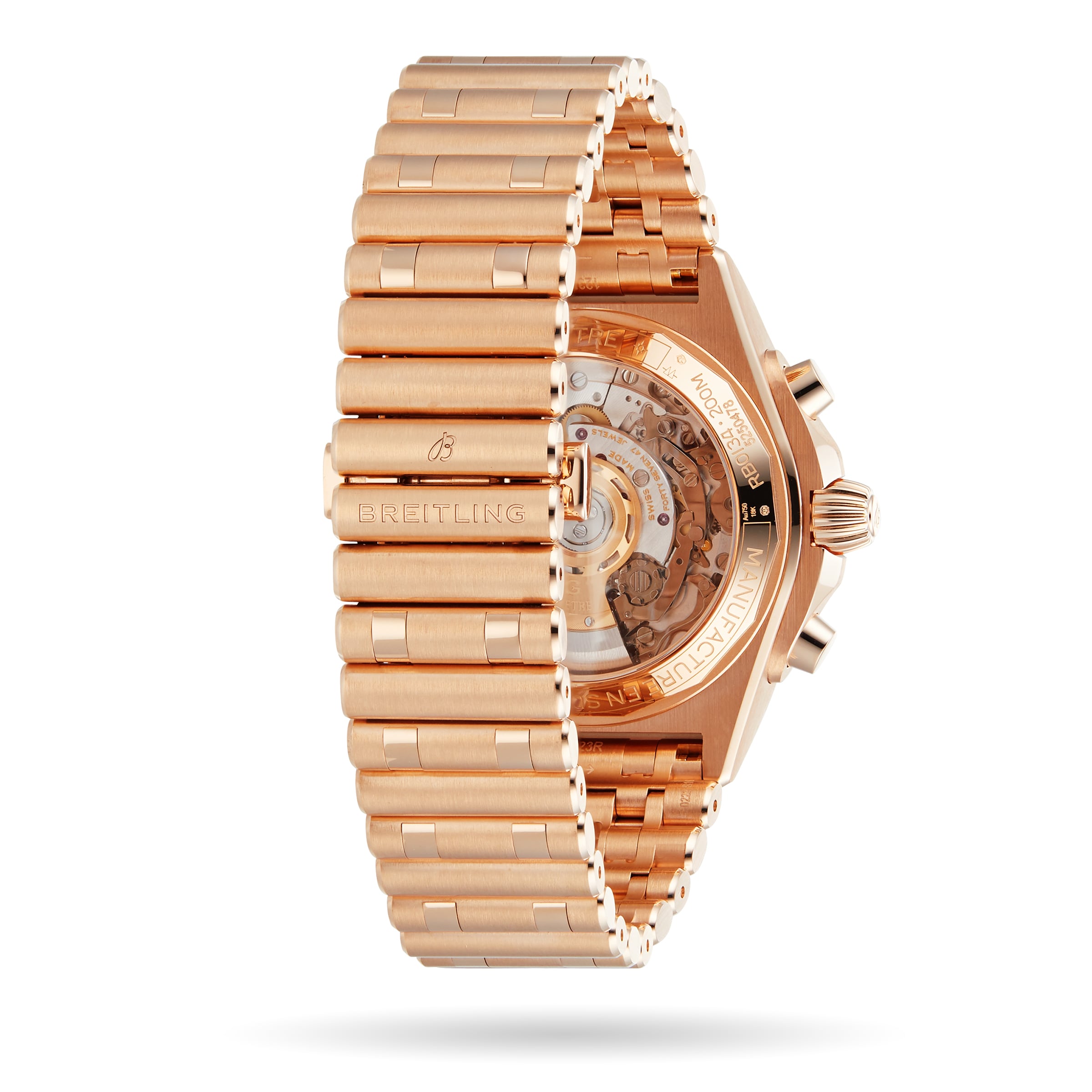 Replica Breitling Chronomat B01 42 18k Red Gold details RB0134101B1R1 5 Replica Breitling Chronomat B01 42 18k Red Gold details RB0134101B1R1