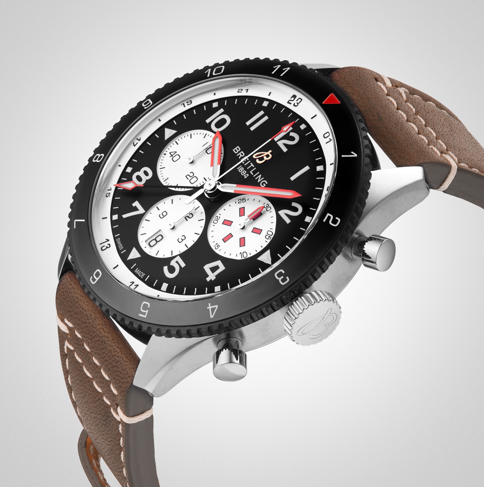 Replica Breitling Super AVI B04 Chronograph GMT 46 Mosquito details YB04451A1B1X1