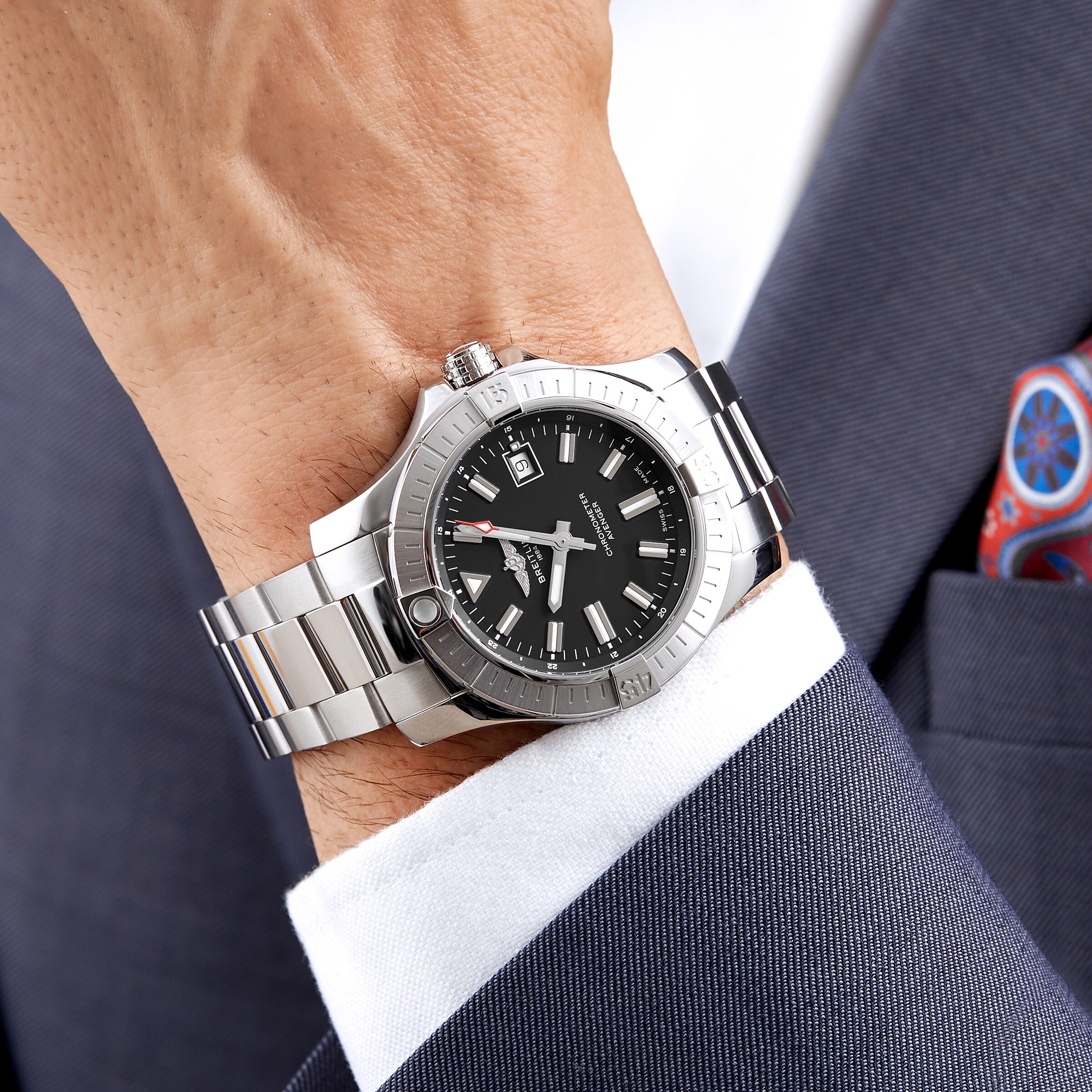 Replica Breitling Avenger Automatic 43 Stainless Steel details A17318101B1A1 5 Replica Breitling Avenger Automatic 43 Stainless Steel details A17318101B1A1