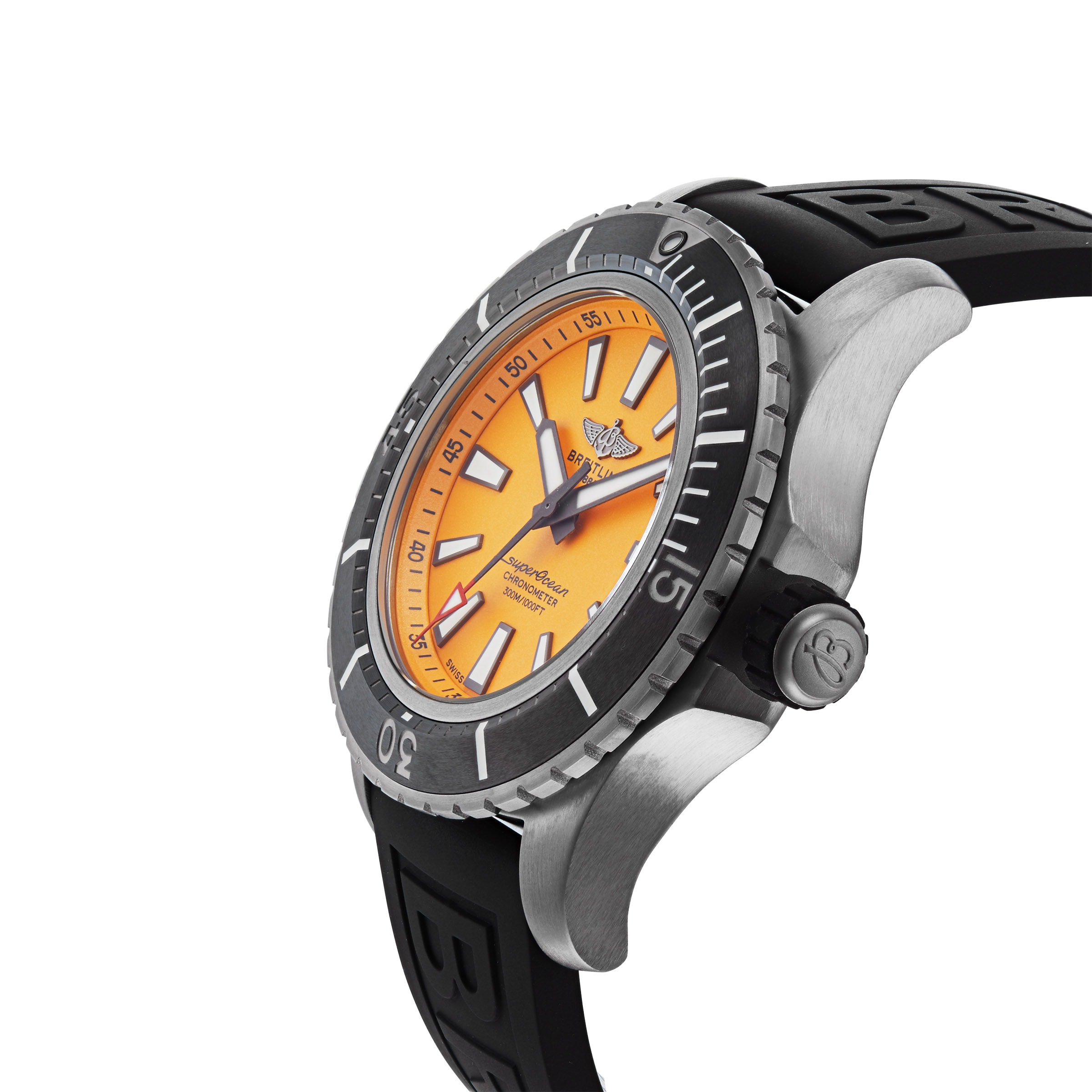 Replica Breitling Superocean Automatic 48 Rubber Strap details E17369241I1S1