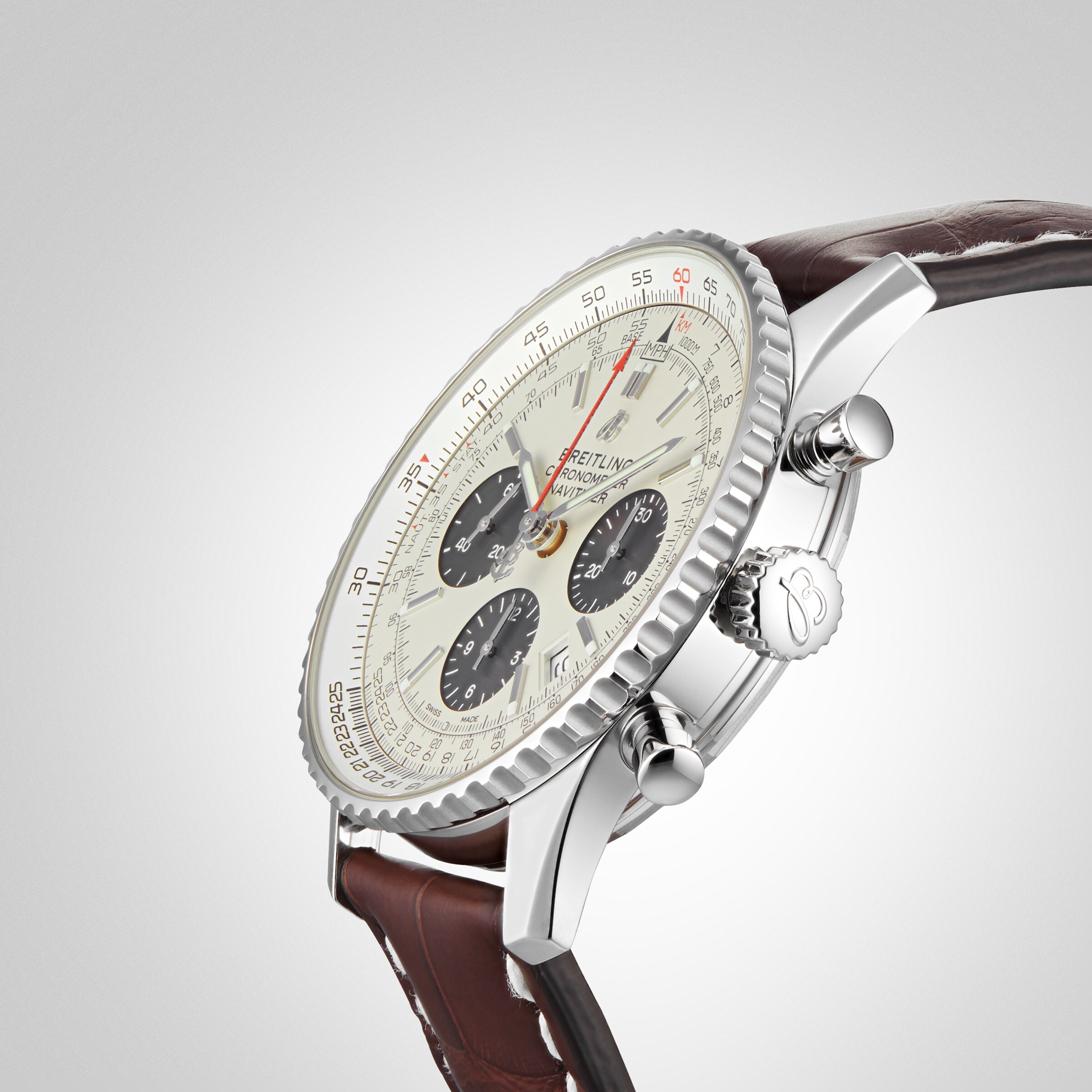 Replica Breitling Navitimer 1 B01 Chronograph Mens details AB0121211G1P1
