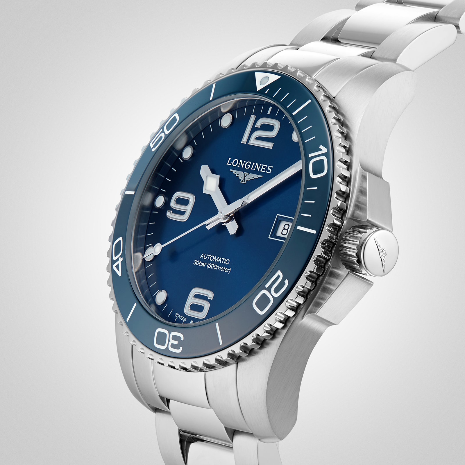 Replica Longines HydroConquest Blue Dial 41mm Automatic Diving Mens details L37814966