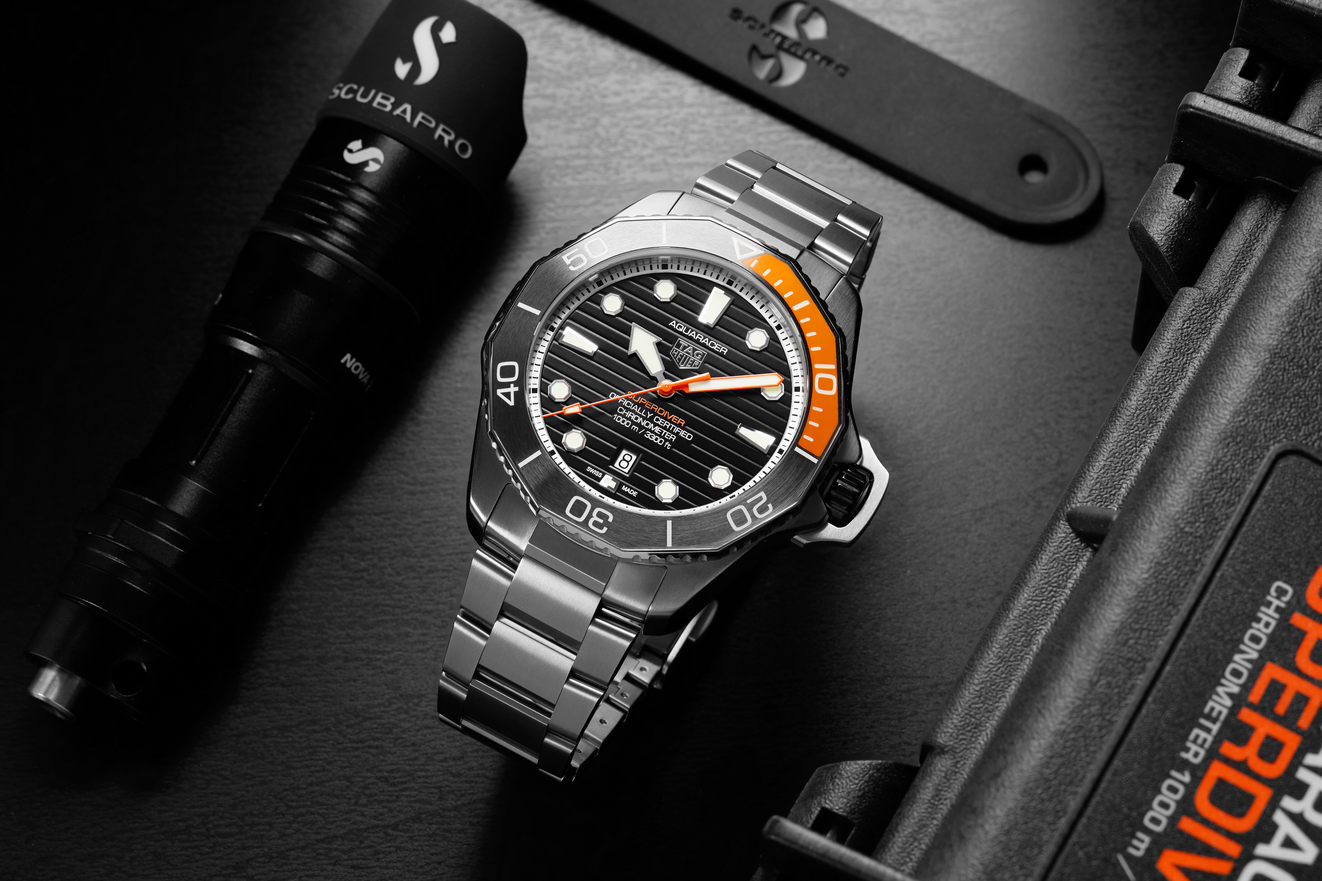 Replica TAG Heuer Aquaracer Professional Superdiver 45mm Mens details WBP5A8A.BF0619